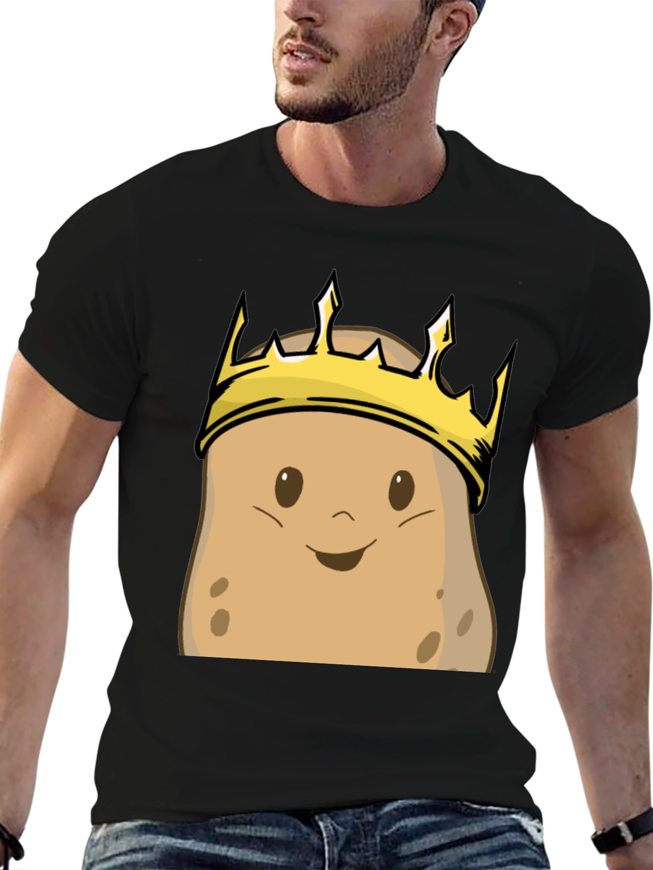 Potato King T-Shirt - Funny Cartoon Graphic Tee