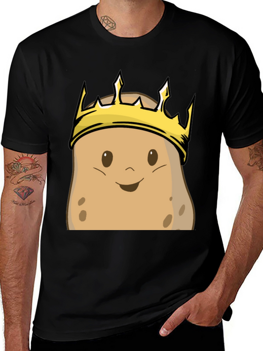 Potato King T-Shirt - Funny Cartoon Graphic Tee