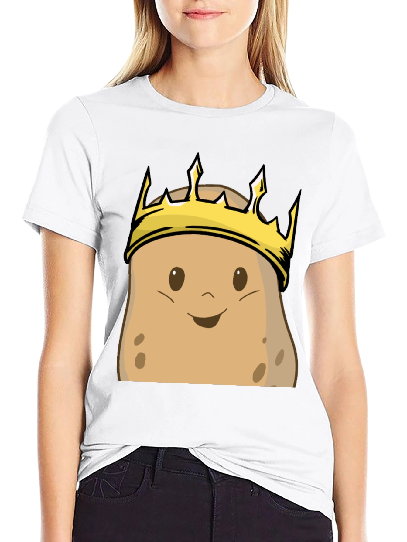 Potato King T-Shirt - Funny Cartoon Graphic Tee