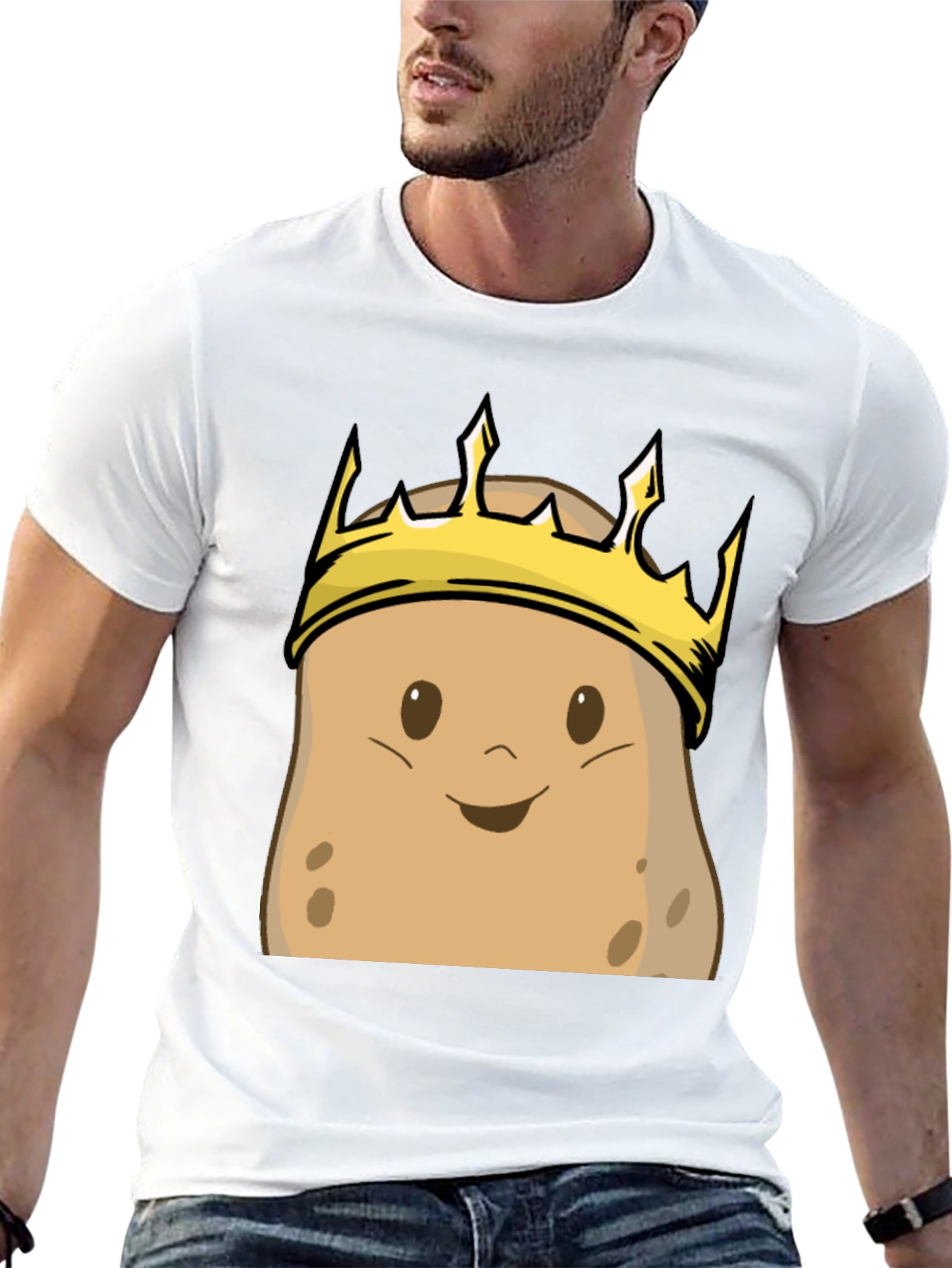 Potato King T-Shirt - Funny Cartoon Graphic Tee