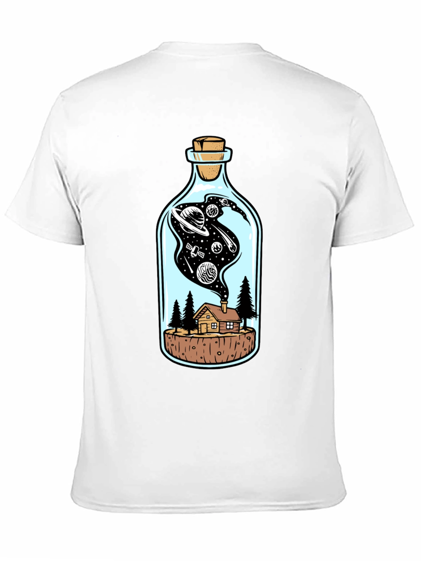 Galaxy in a Bottle Graphic Tee - Black
