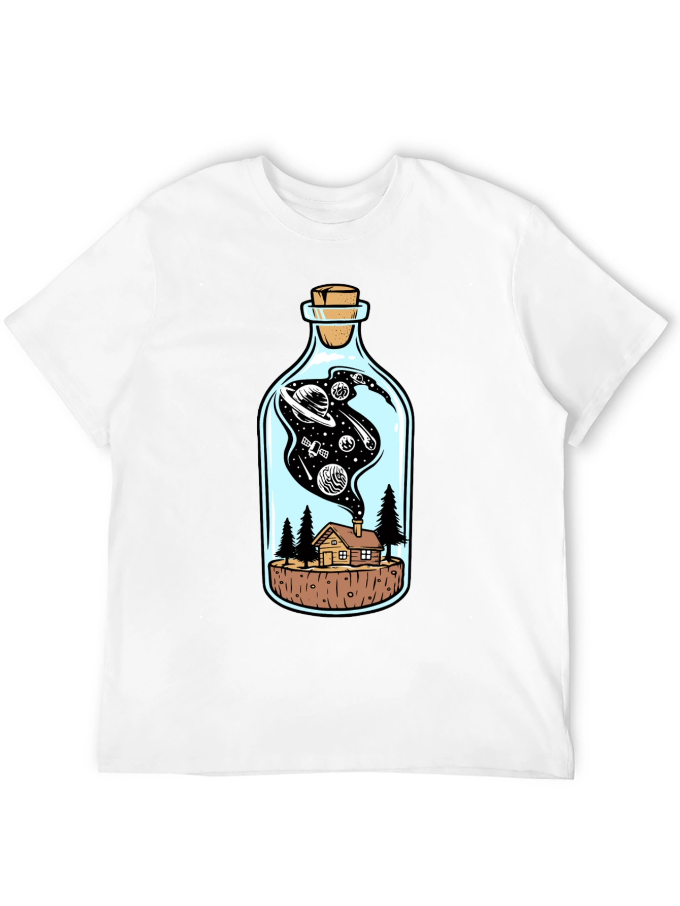 Galaxy in a Bottle Graphic Tee - Black