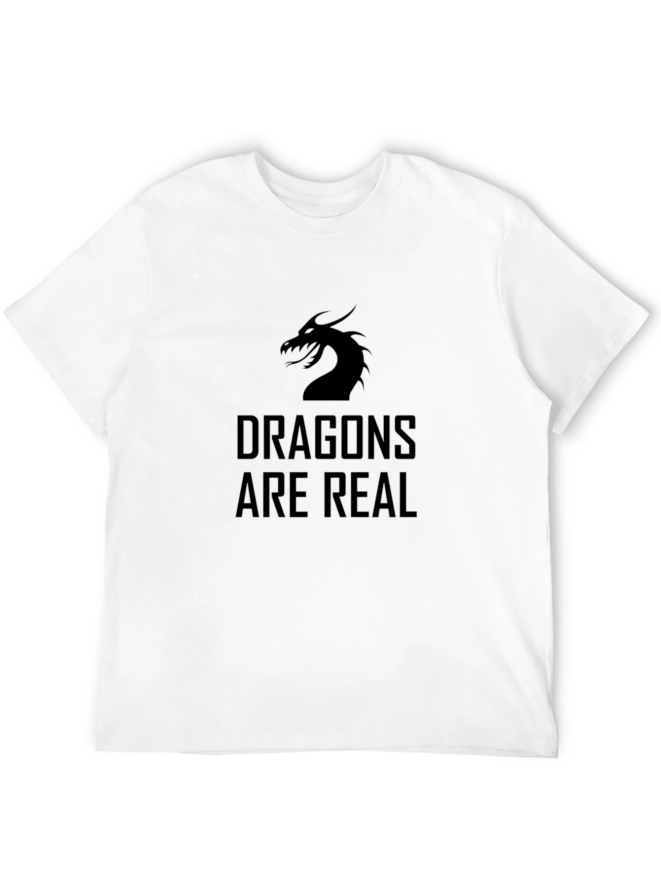 Dragons Are Real Black Graphic T-Shirt