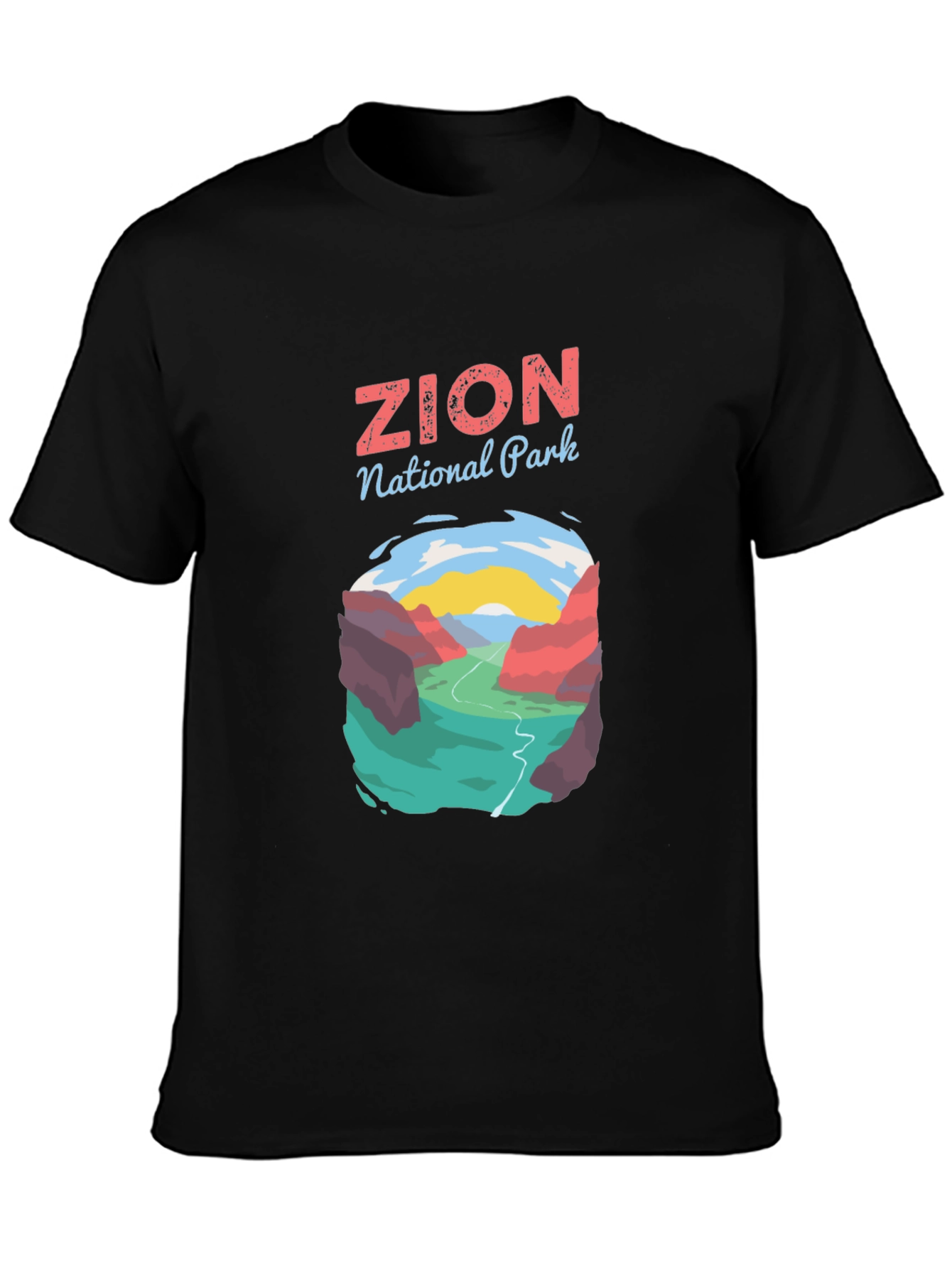 Zion National Park Graphic Tee - Black