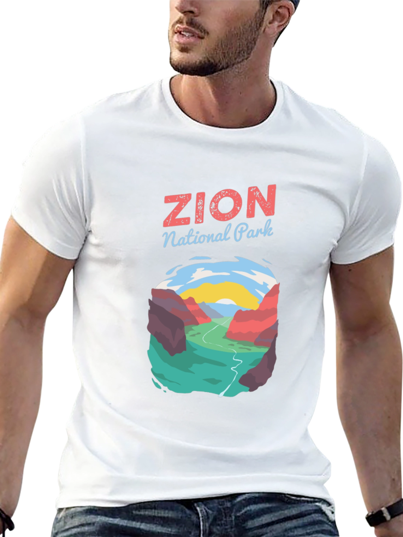 Zion National Park Graphic Tee - Black