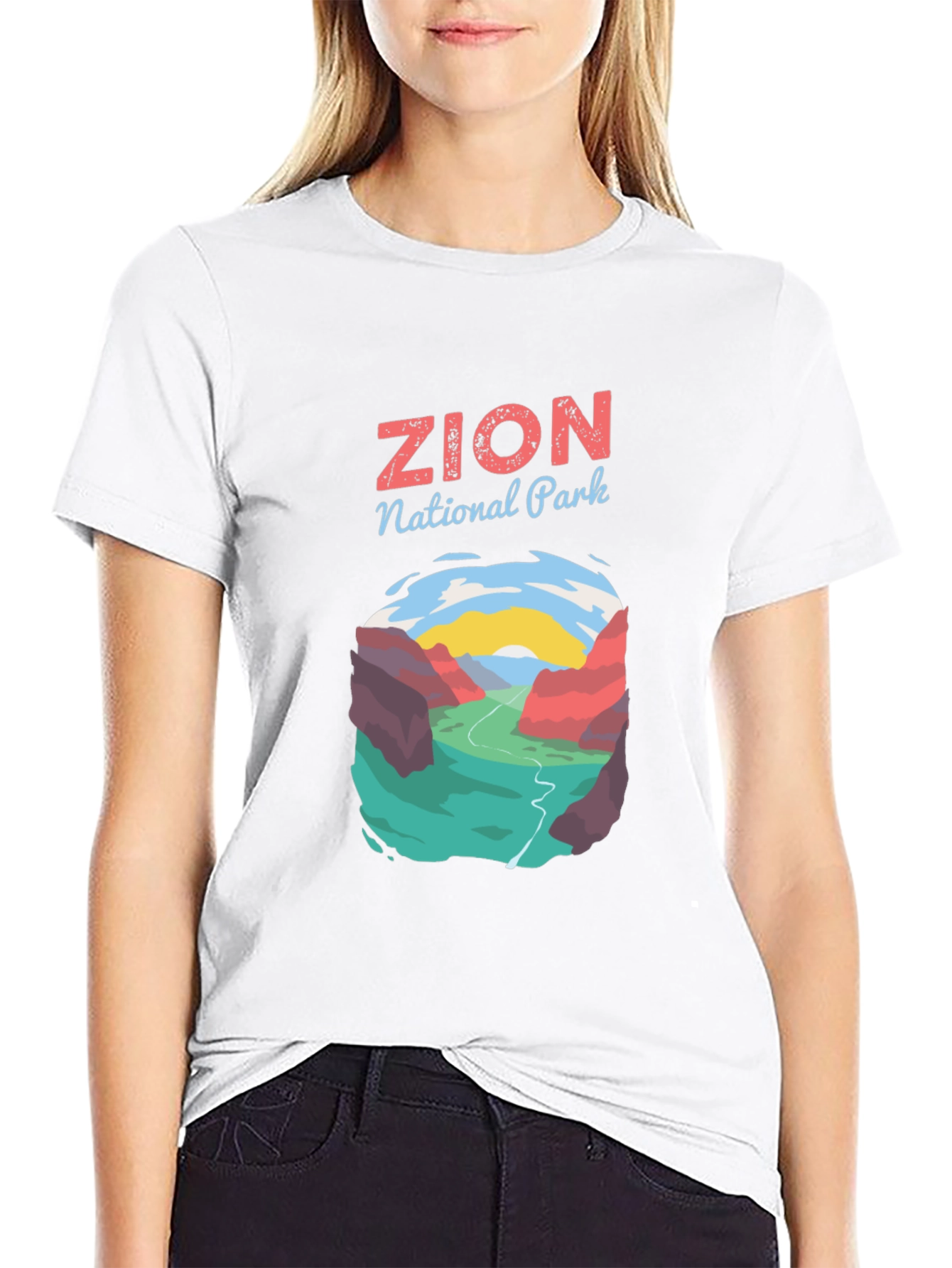 Zion National Park Graphic Tee - Black