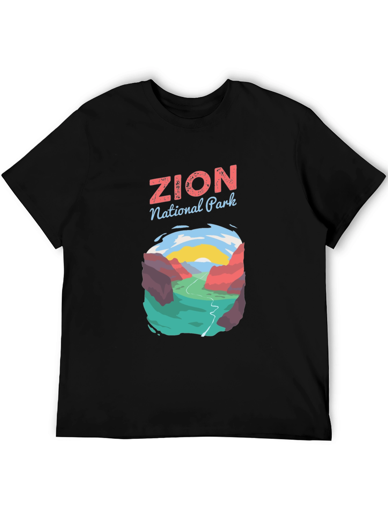 Zion National Park Graphic Tee - Black
