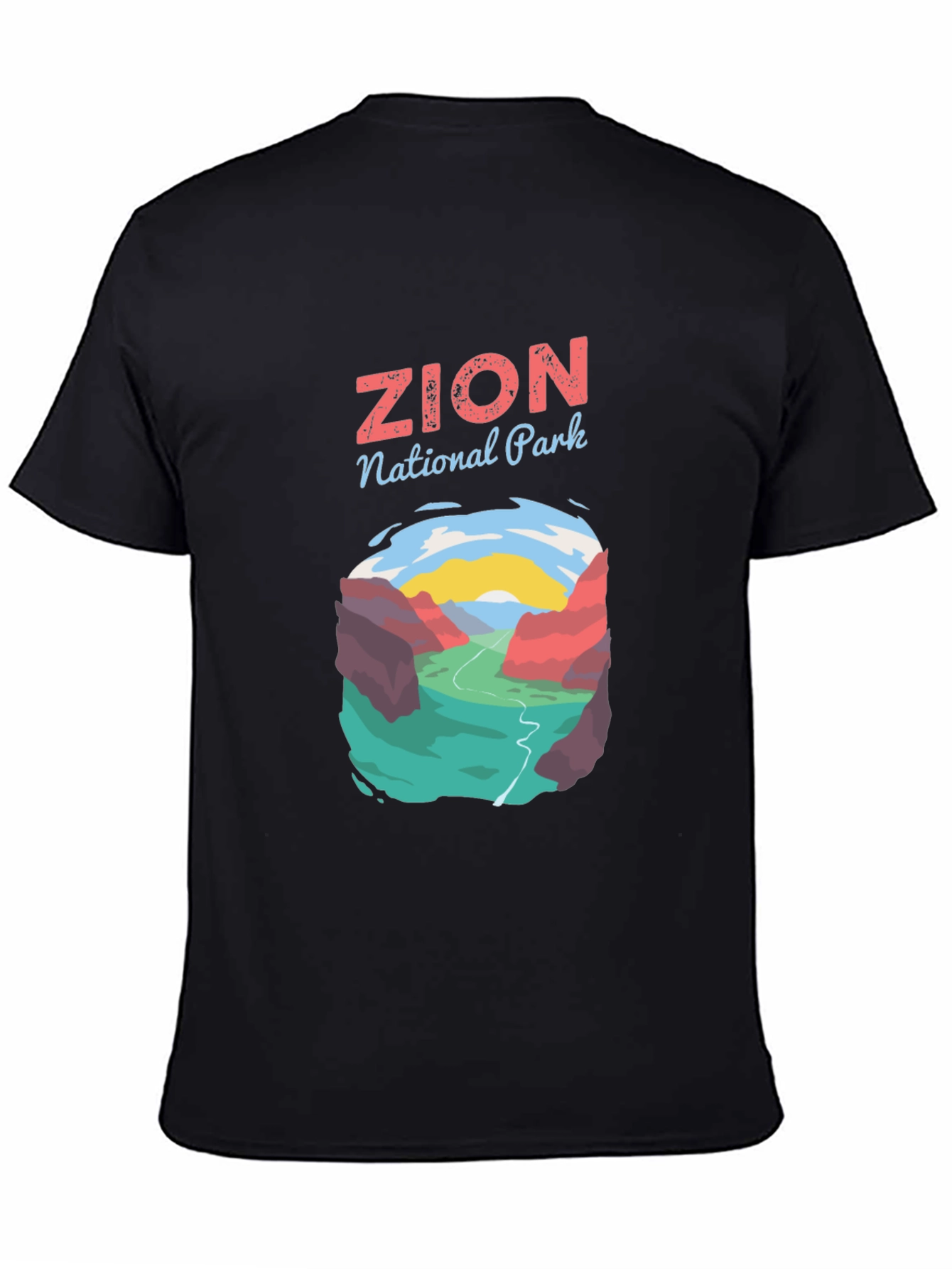 Zion National Park Graphic Tee - Black