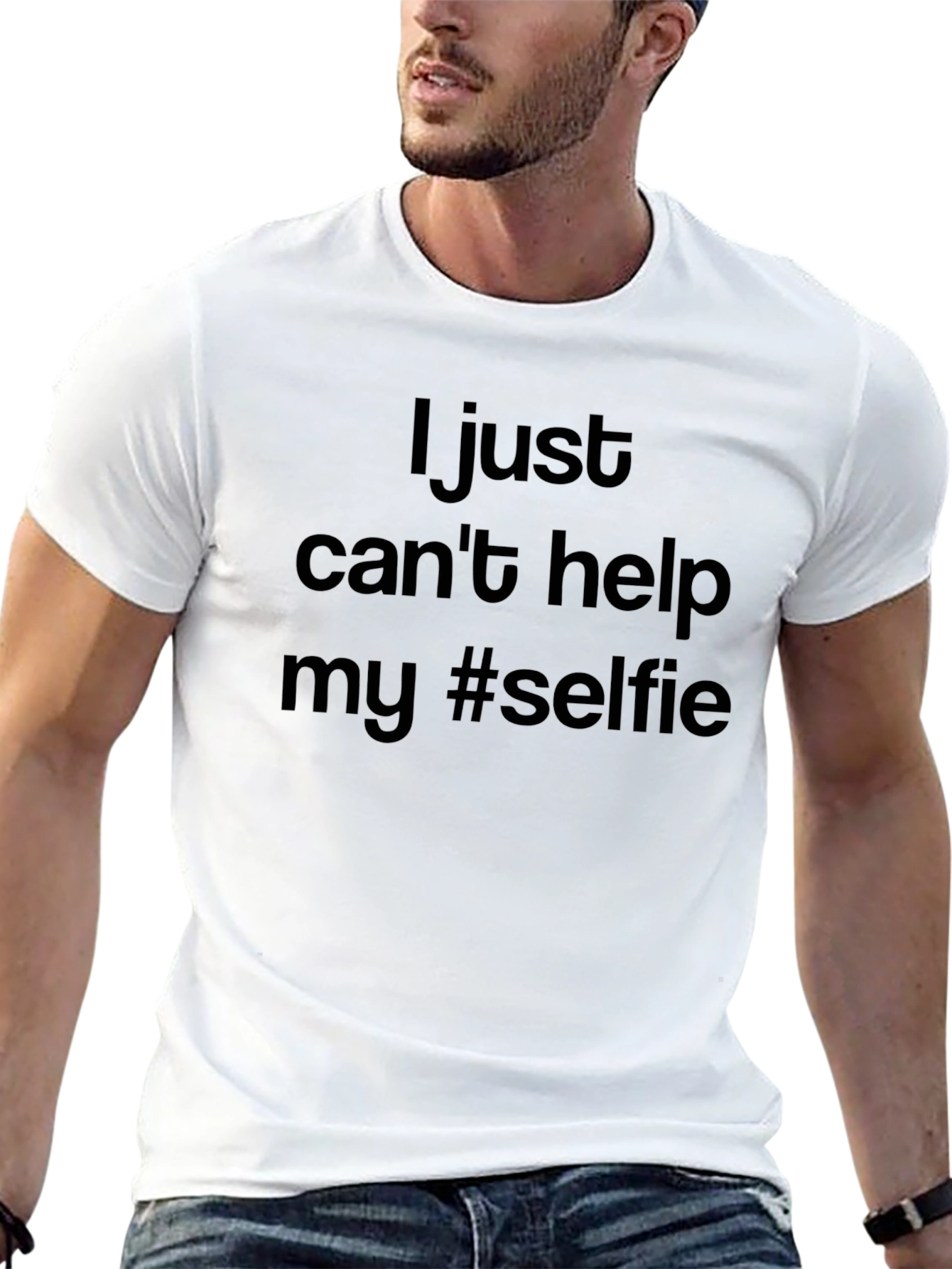 I Just Cant Help My #Selfie Graphic Tee