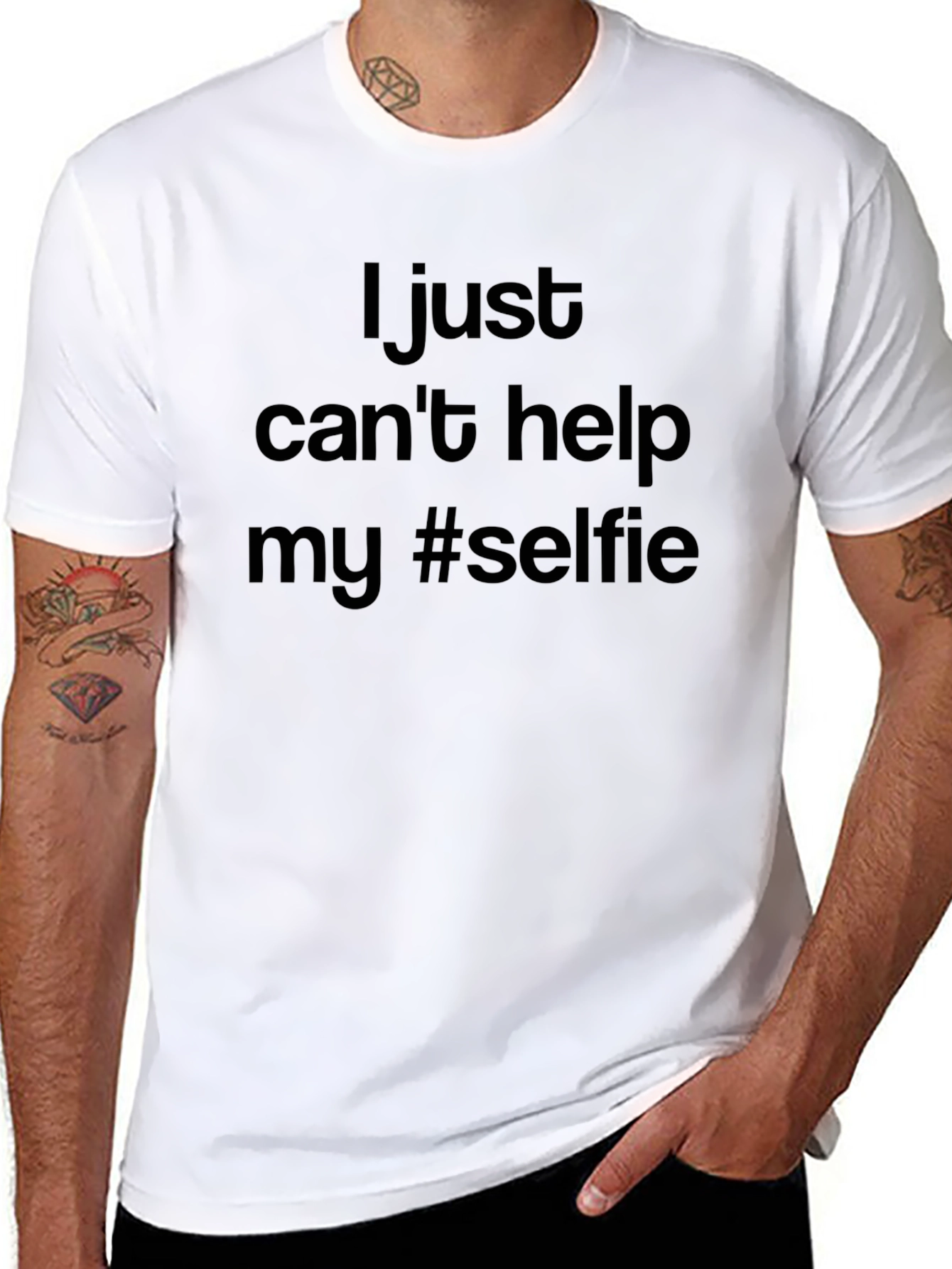 I Just Cant Help My #Selfie Graphic Tee