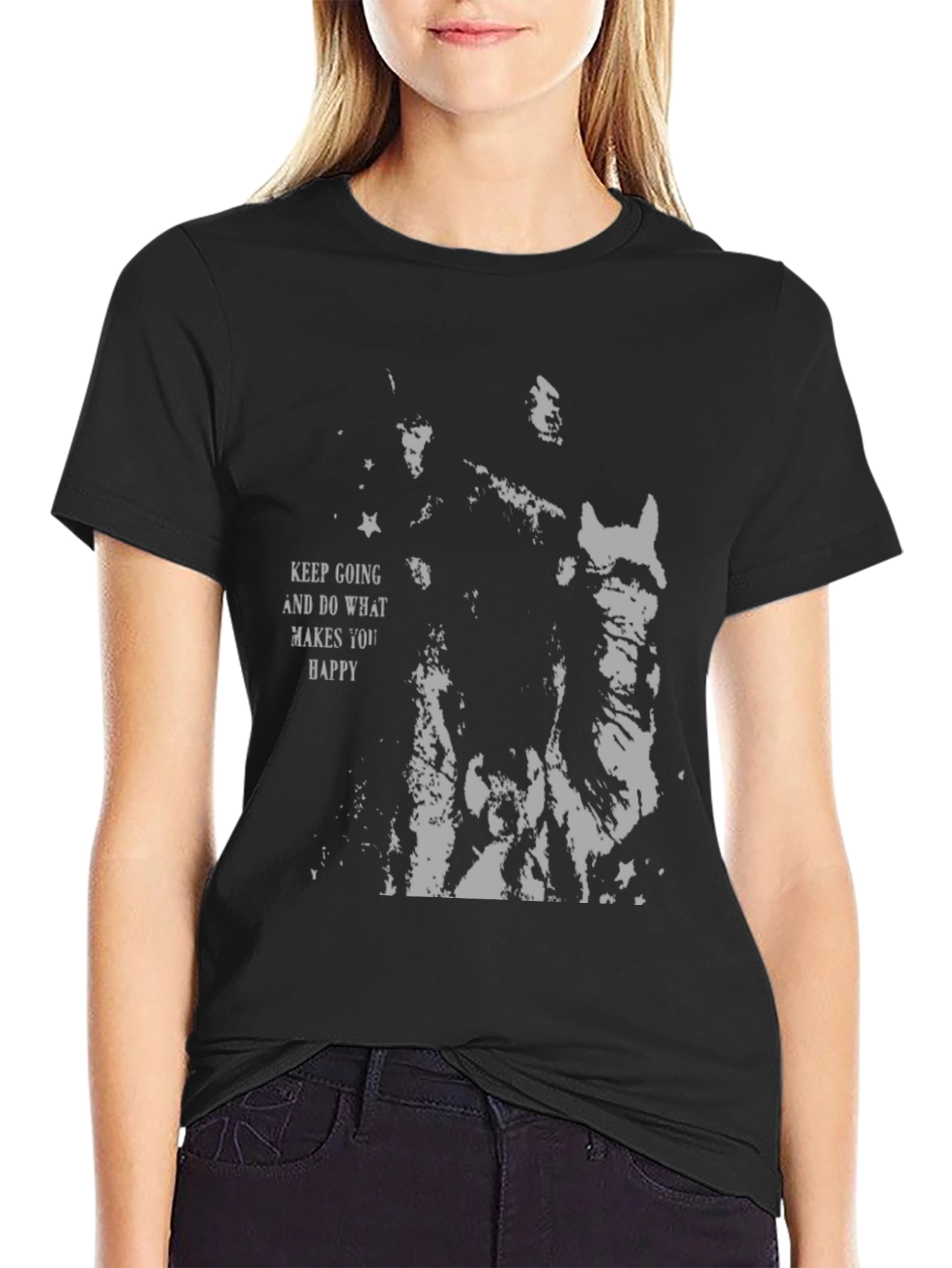 Keep Going Graphic Tee - Black
