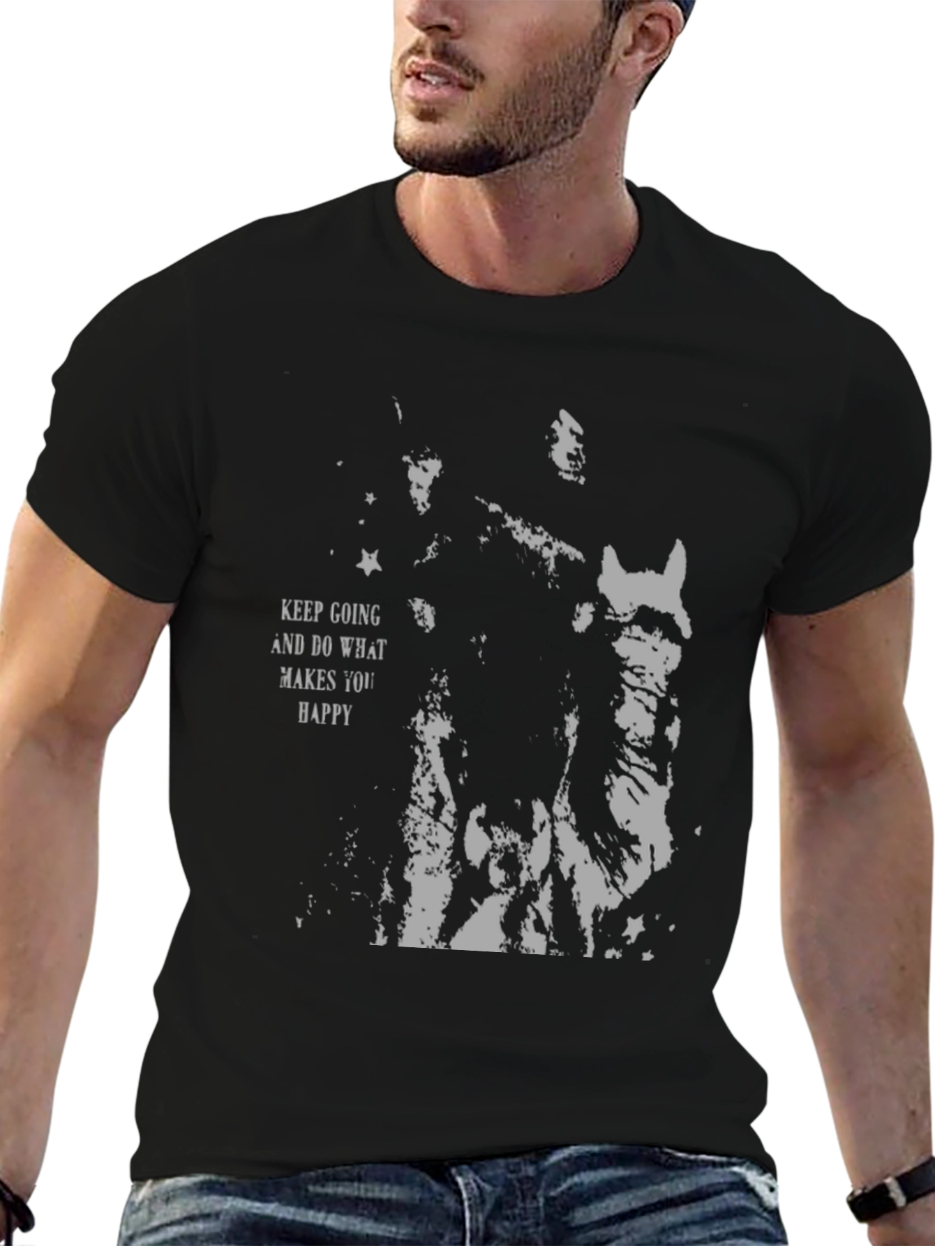 Keep Going Graphic Tee - Black