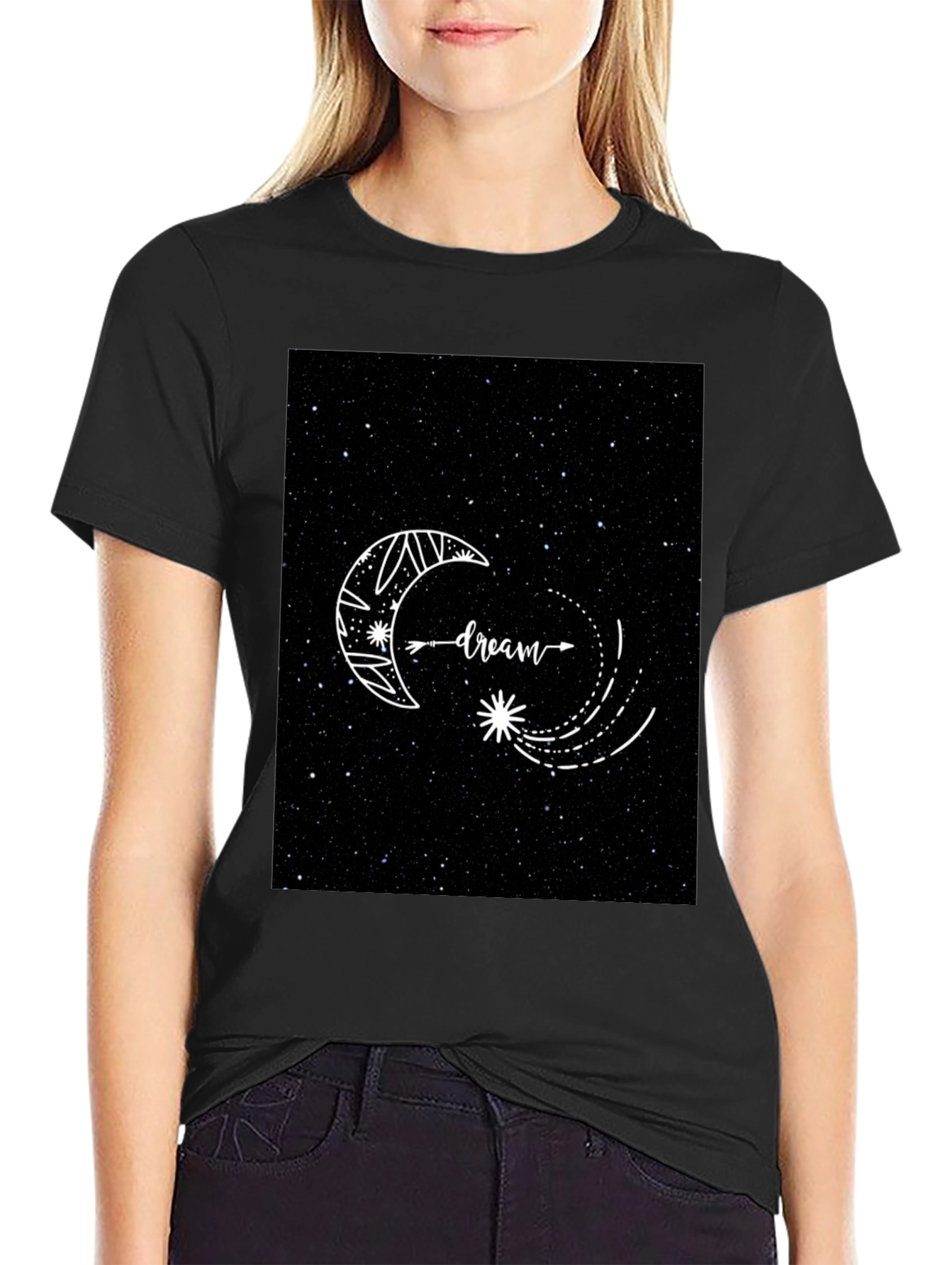 Dreamy Starry Night Graphic T-Shirt