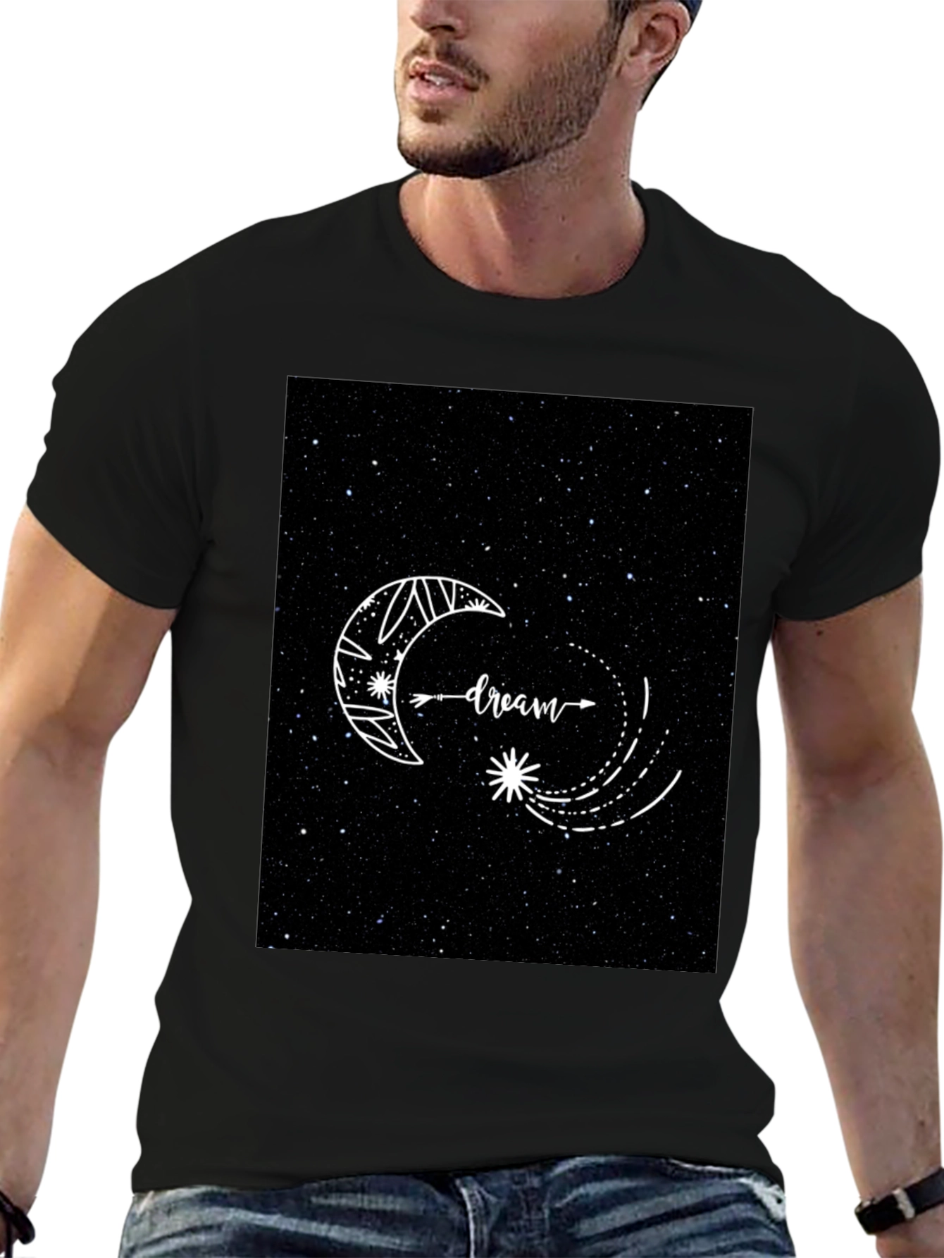 Dreamy Starry Night Graphic T-Shirt