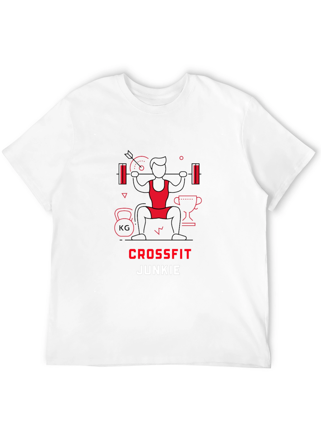 Crossfit Junkie Graphic Tee - Black