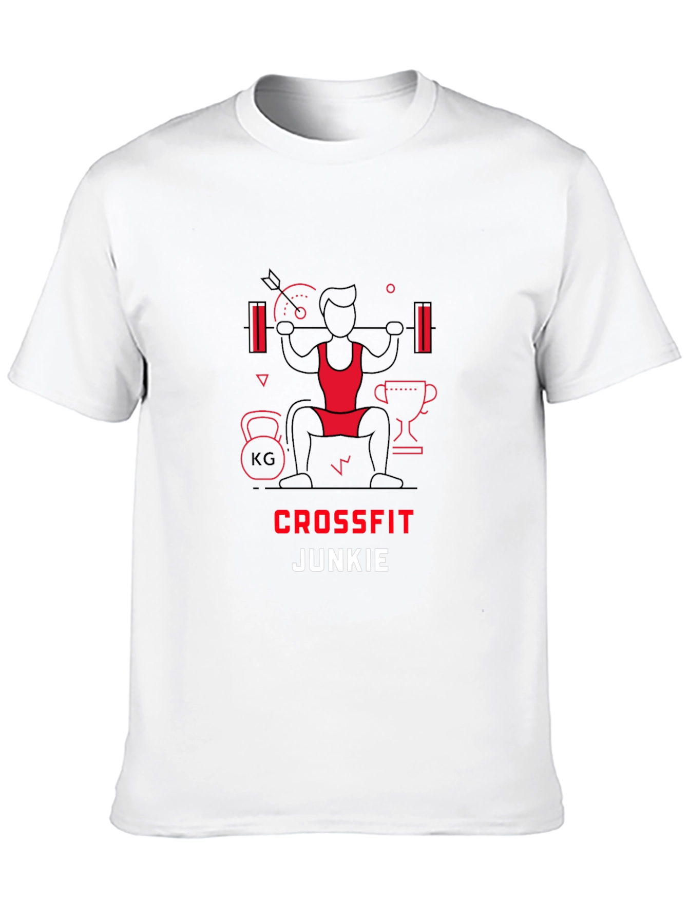 Crossfit Junkie Graphic Tee - Black