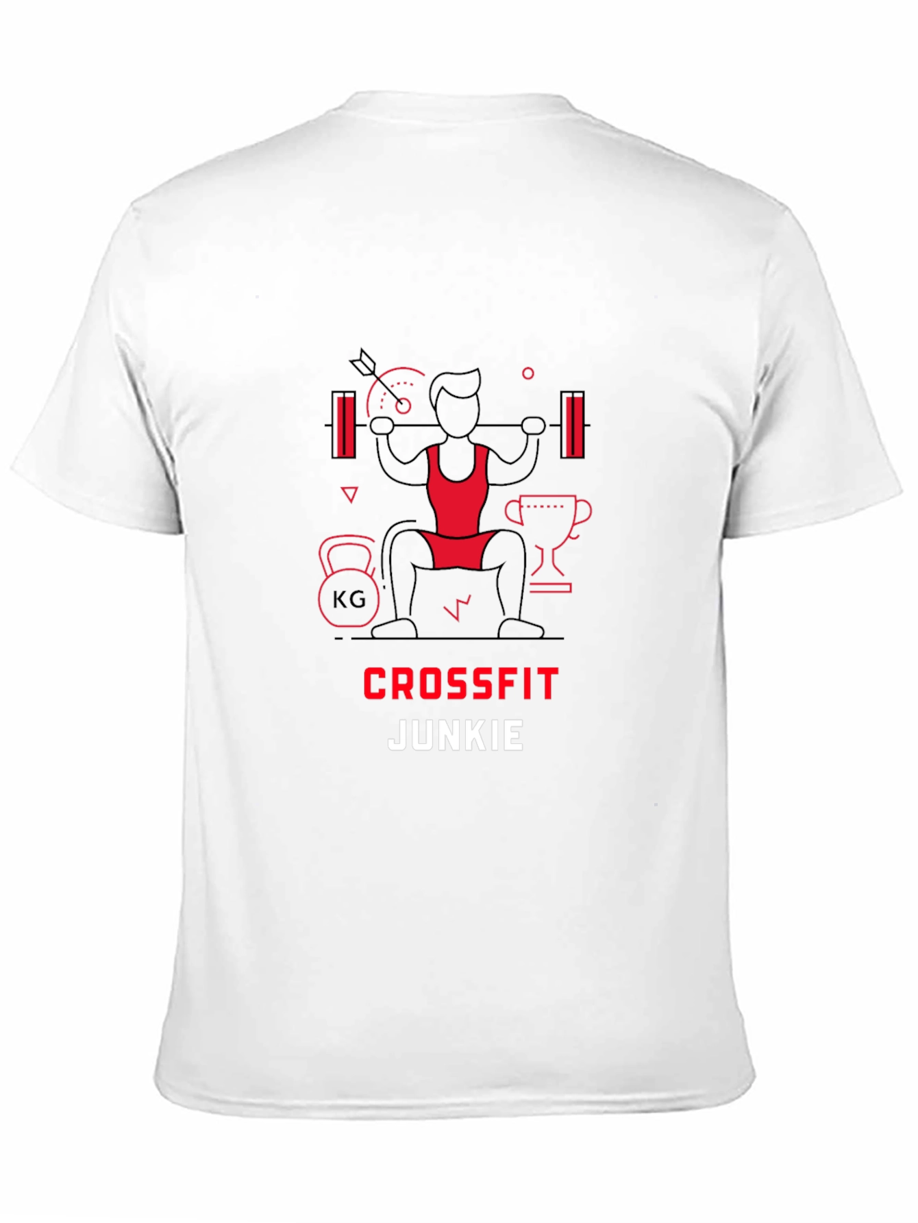 Crossfit Junkie Graphic Tee - Black
