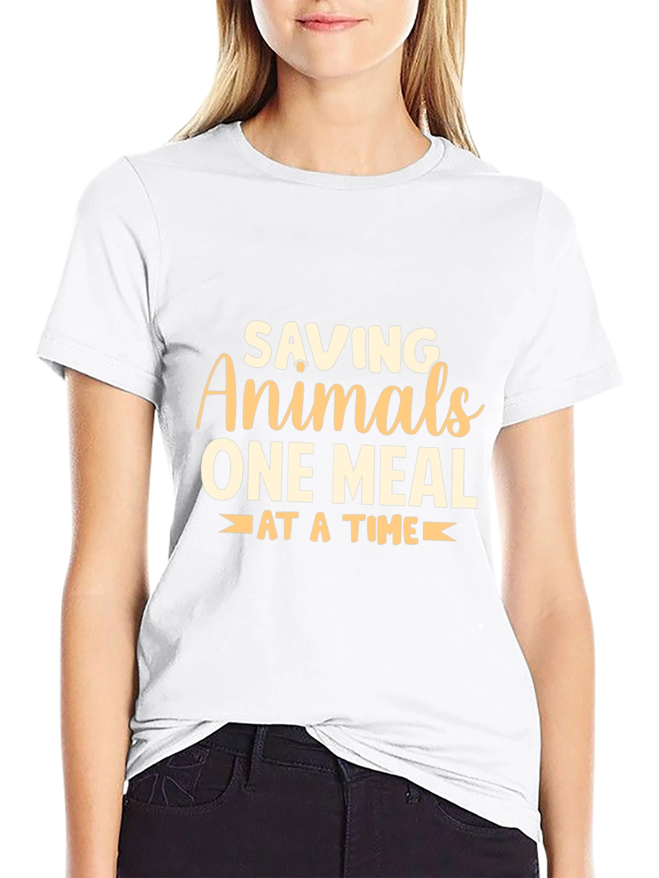 Saving Animals Graphic Tee - Vegan Message Shirt