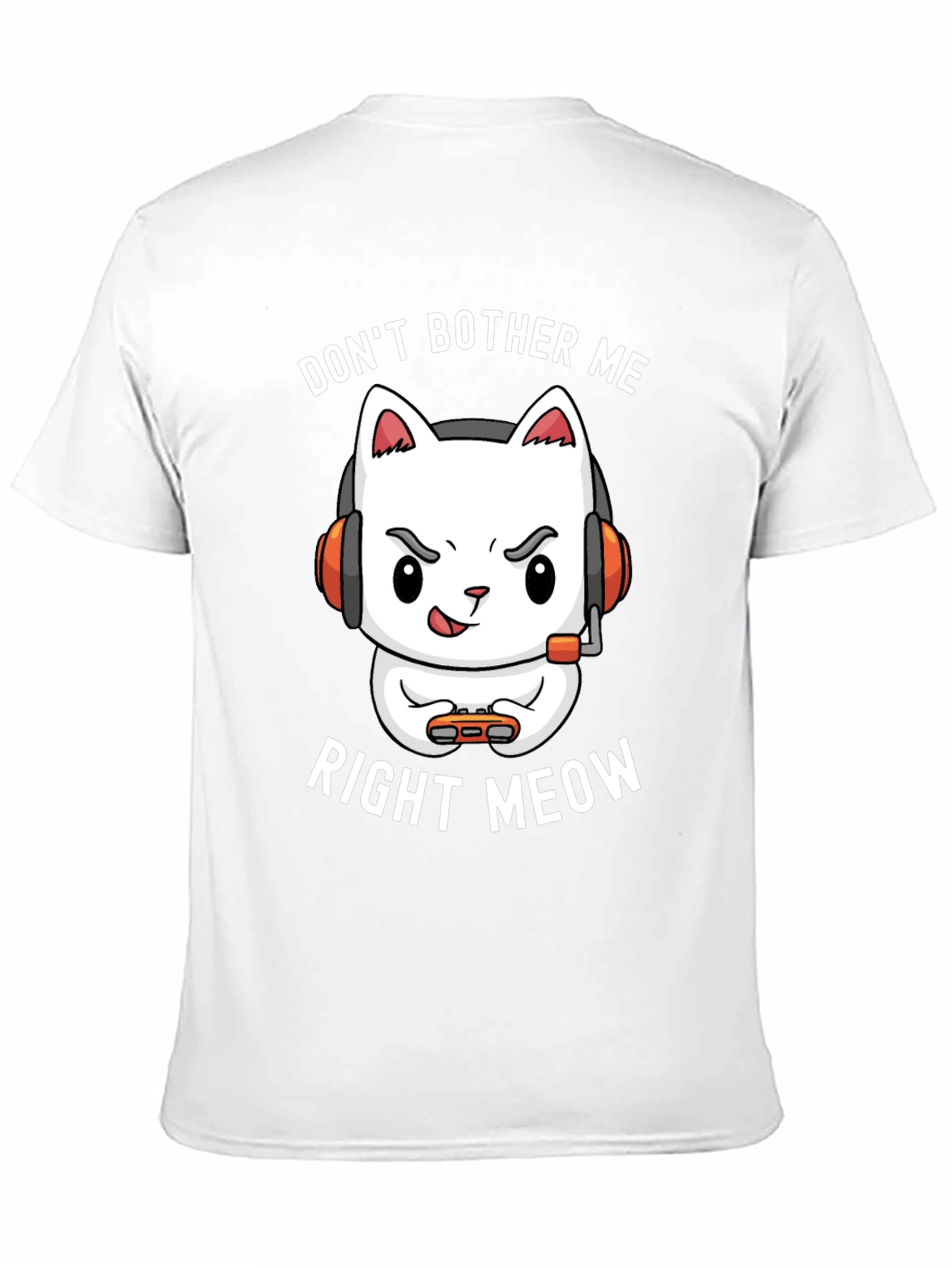 Gamer Cat T-Shirt: Dont Bother Me Right Meow