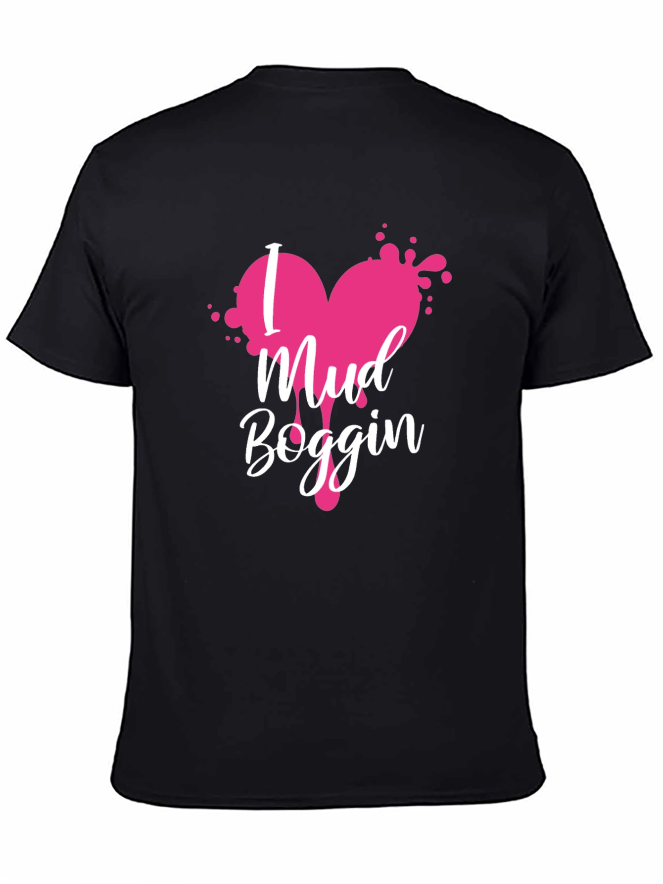 Mud Boggin Heart Graphic Tee - Black