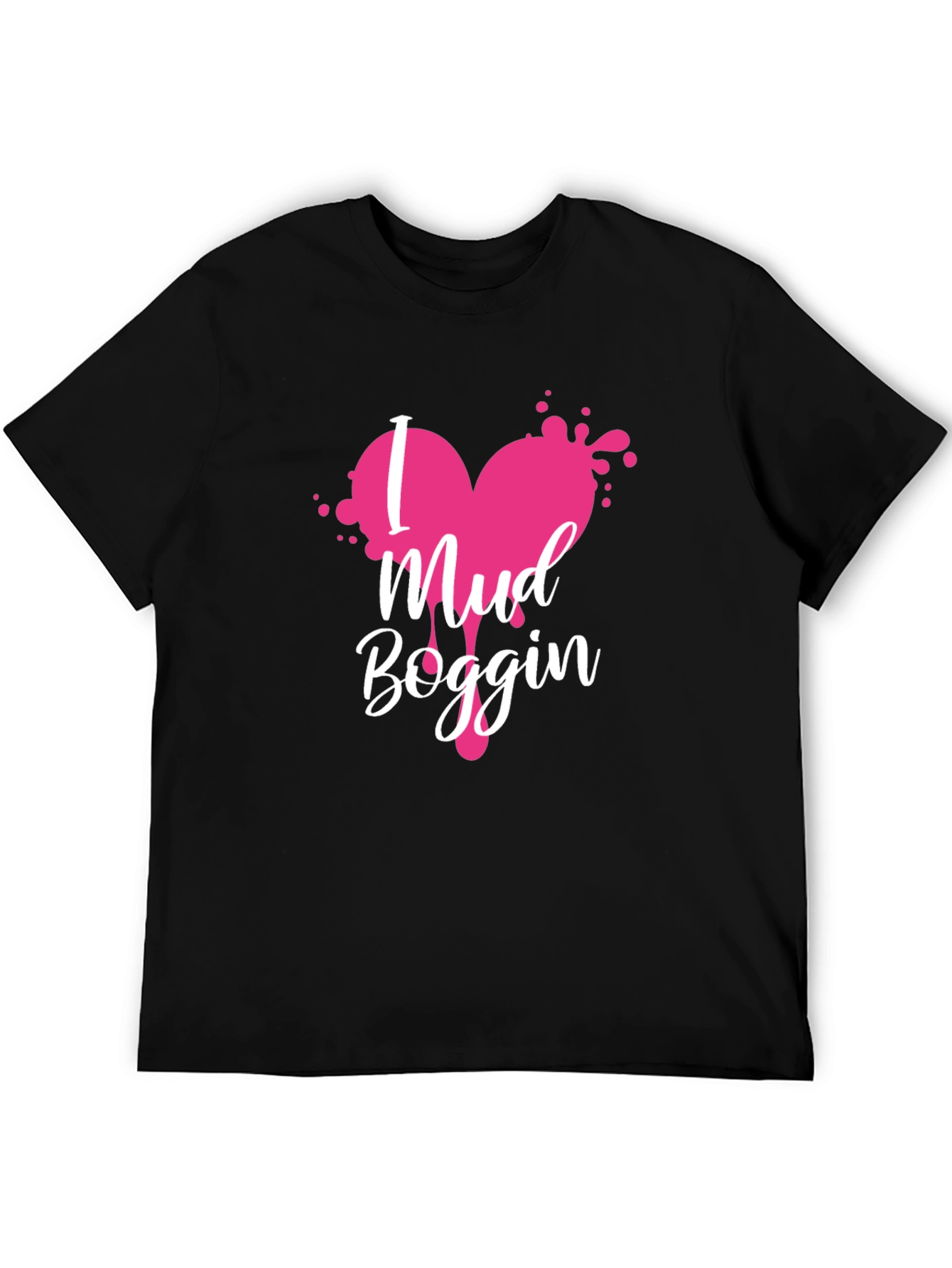 Mud Boggin Heart Graphic Tee - Black