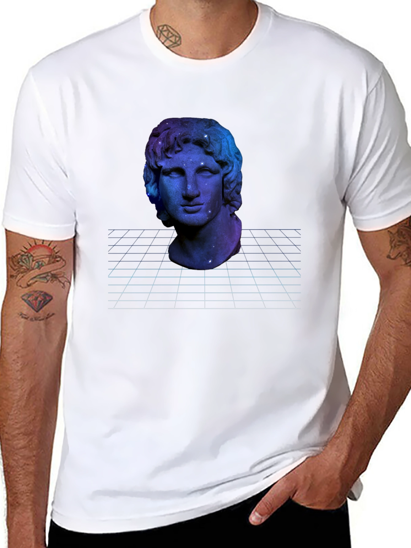 Nebula Statue Graphic Tee
