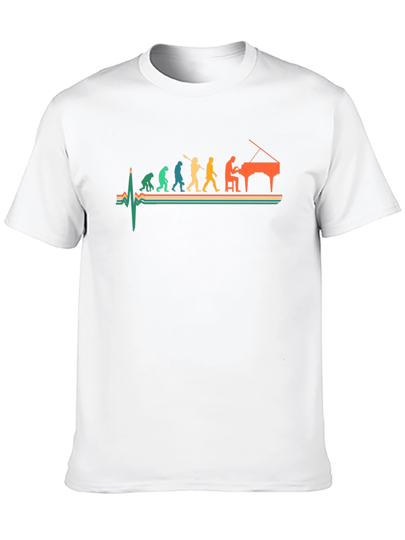 Piano Evolution Graphic Tee