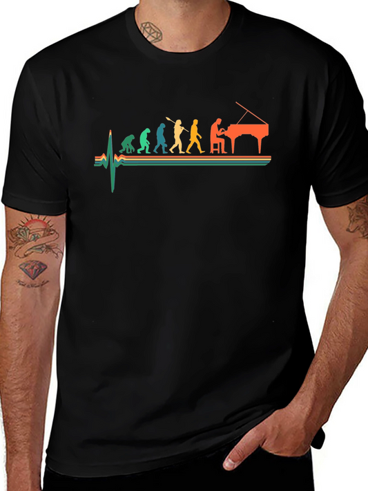 Piano Evolution Graphic Tee