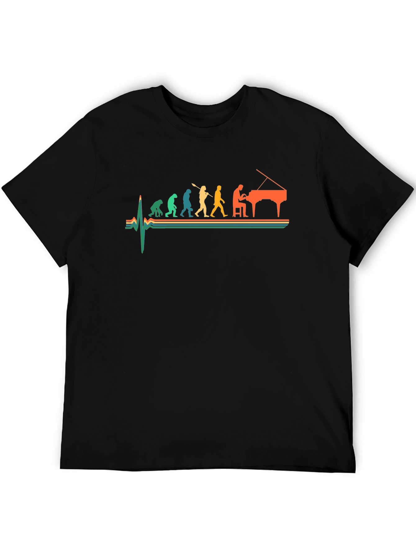 Piano Evolution Graphic Tee