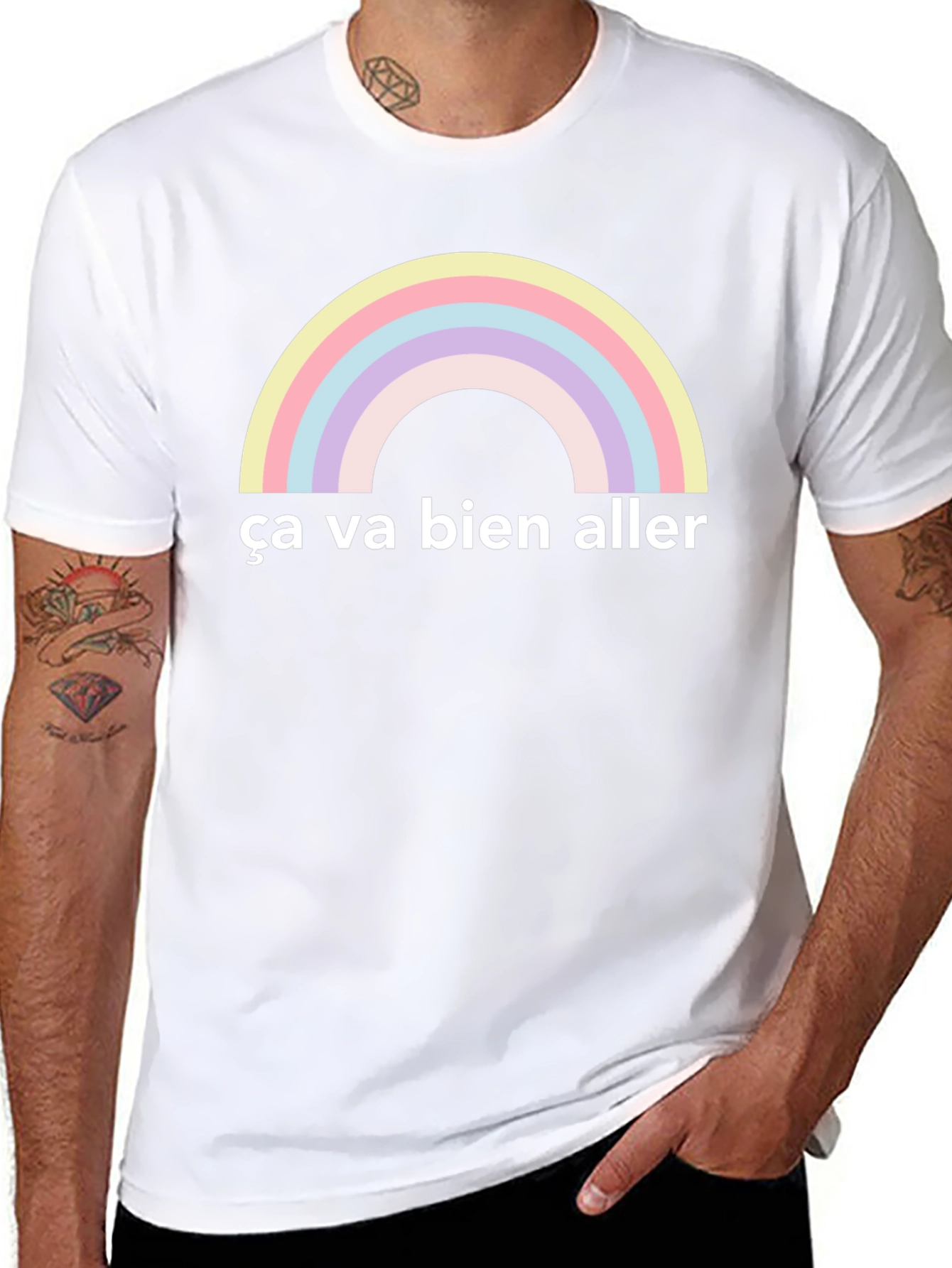 Ça Va Bien Aller Rainbow T-Shirt
