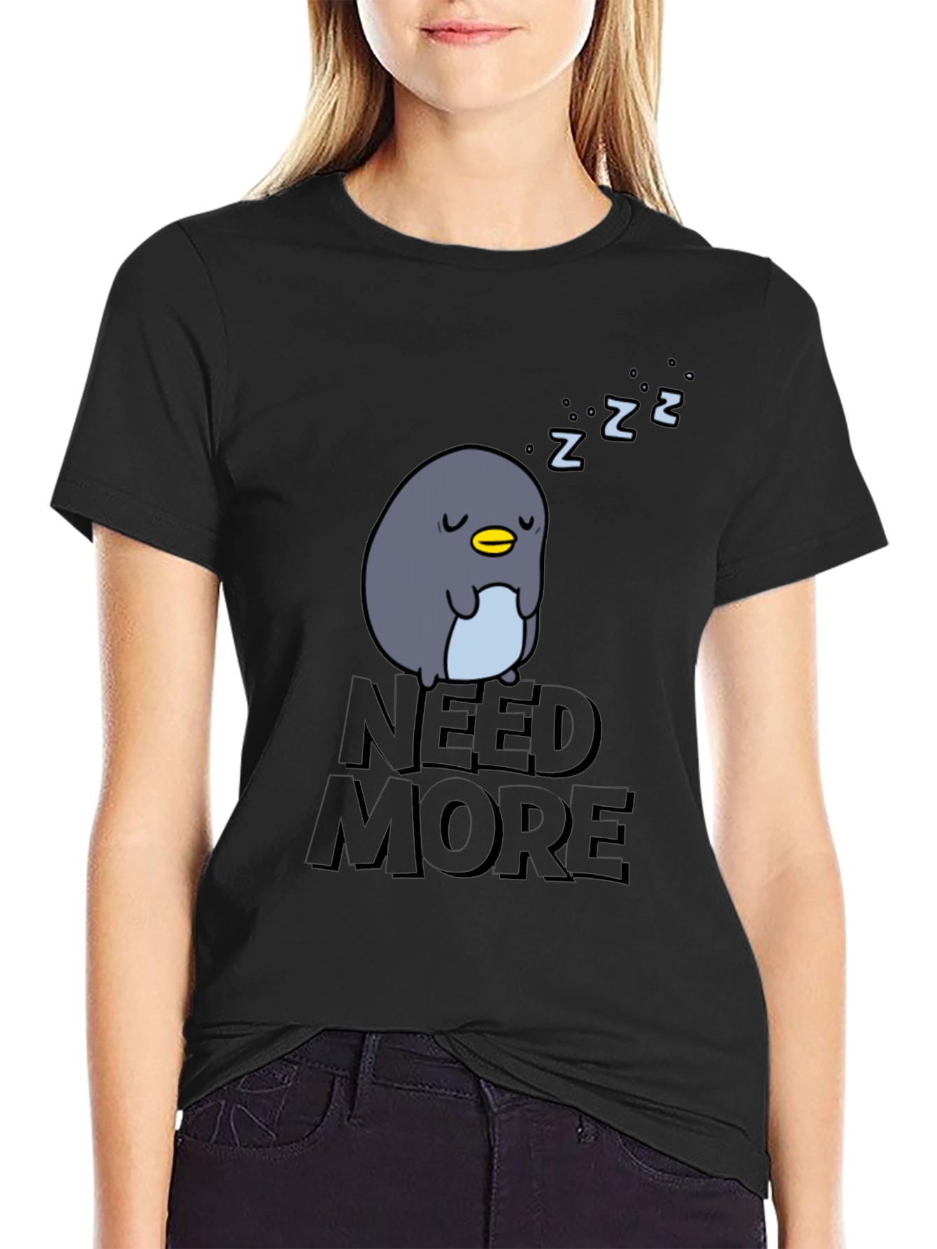 Need More Sleep Penguin T-Shirt