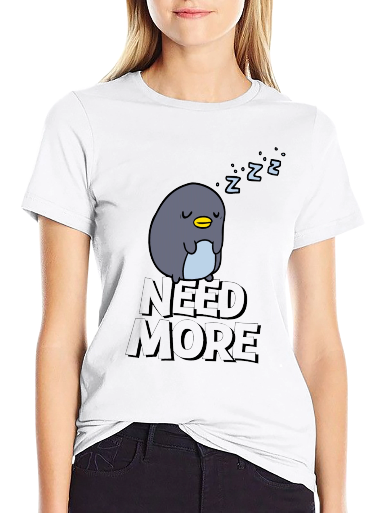 Need More Sleep Penguin T-Shirt