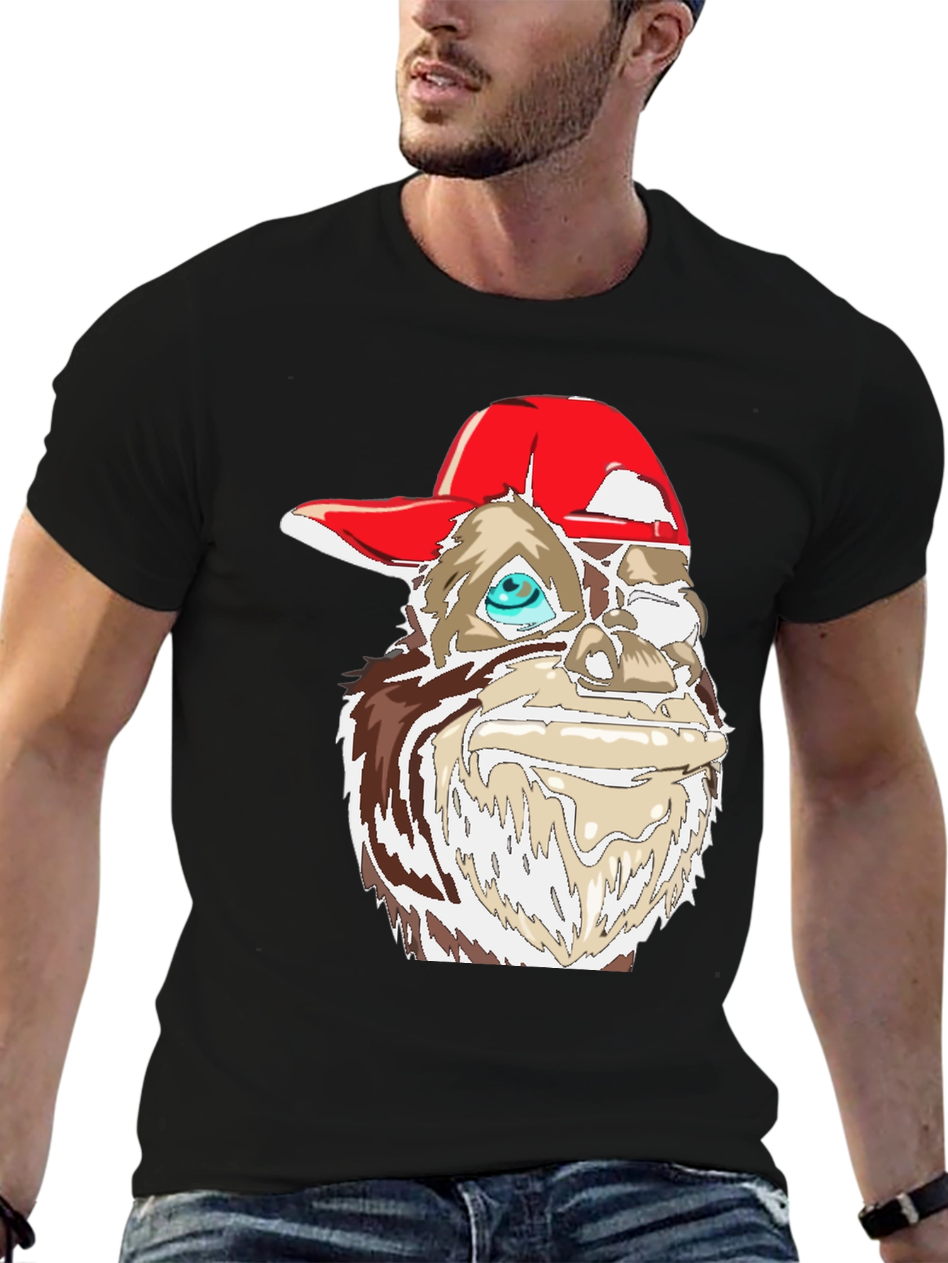 Cool Ape Graphic Tee - Black