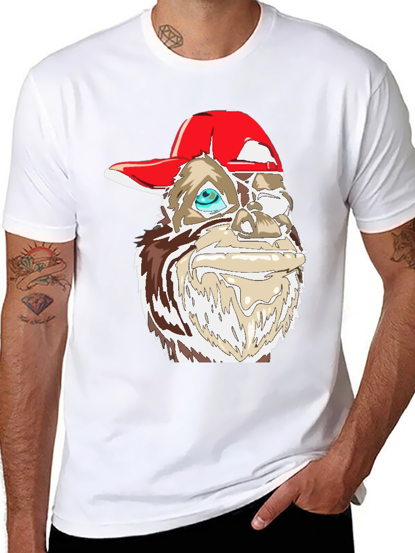 Cool Ape Graphic Tee - Black