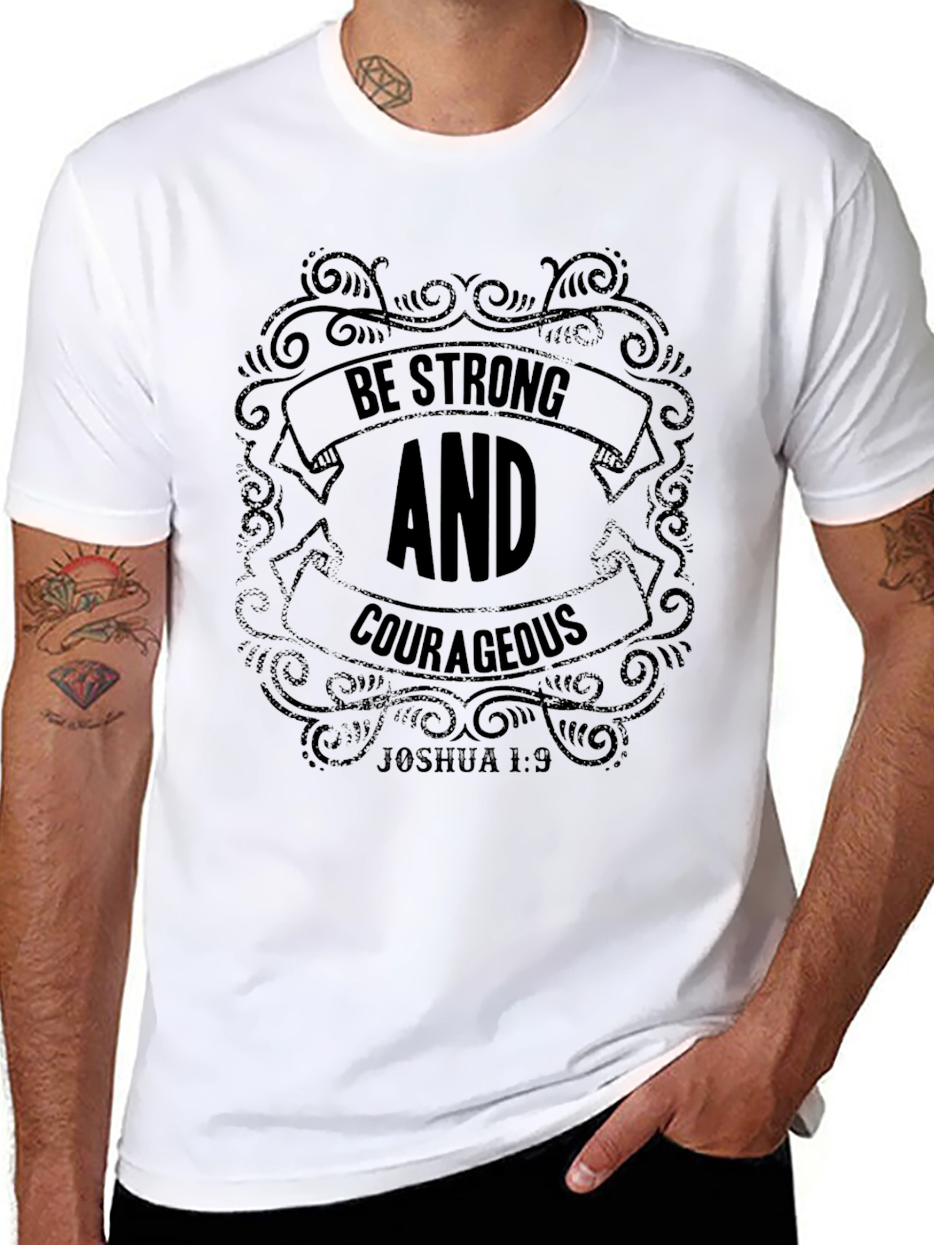 Be Strong & Courageous Graphic Tee
