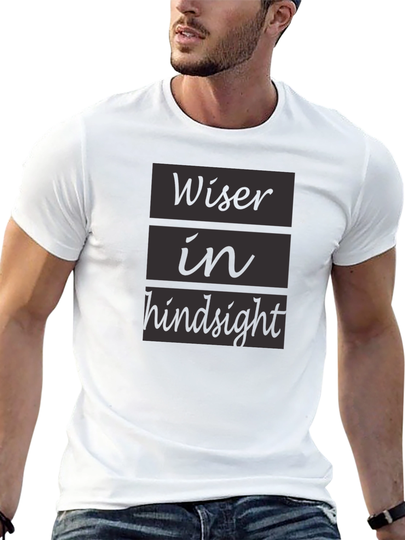 Wiser in Hindsight Black T-Shirt
