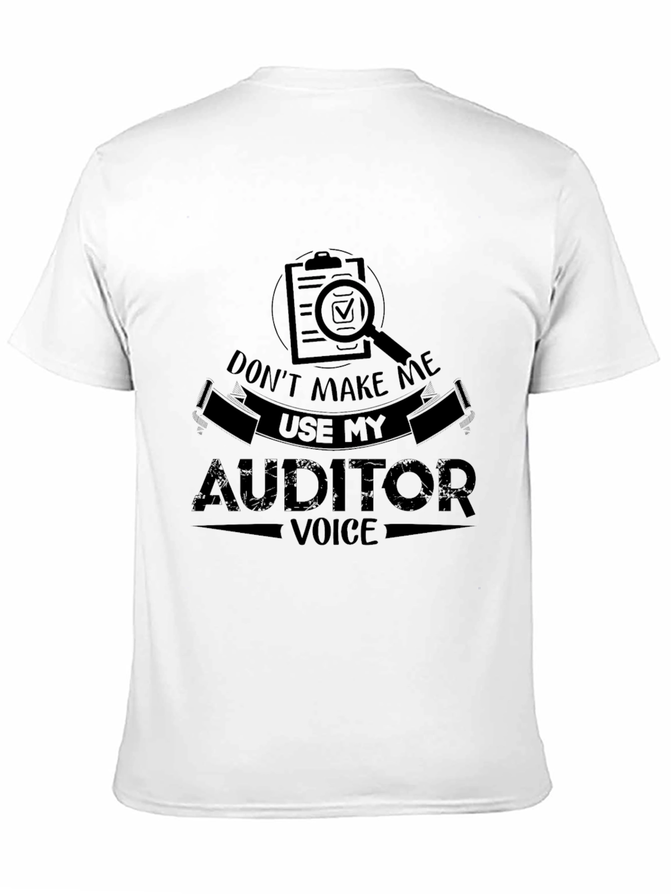 Auditor Voice Graphic Tee - Funny Accountant Shirt