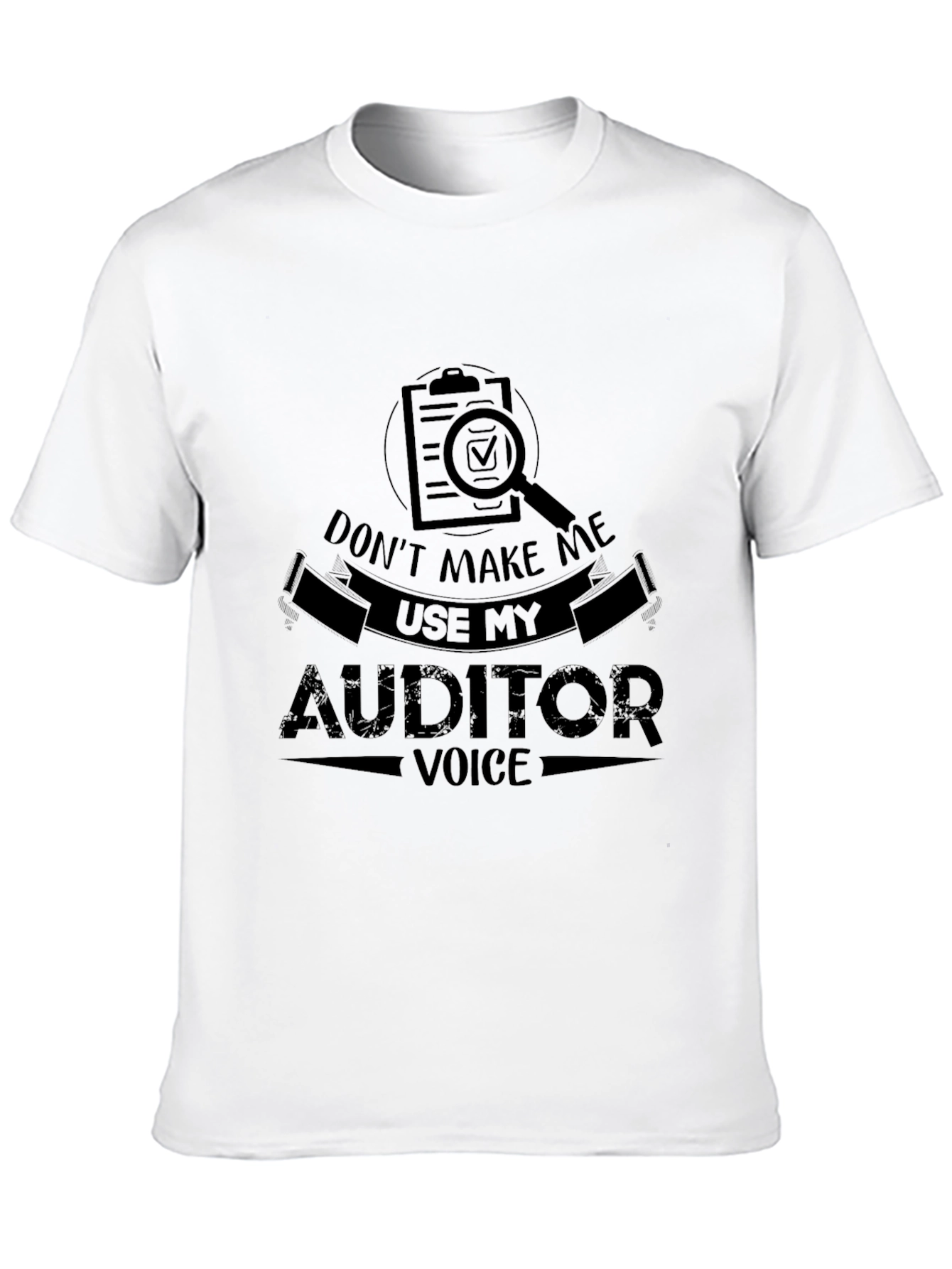 Auditor Voice Graphic Tee - Funny Accountant Shirt