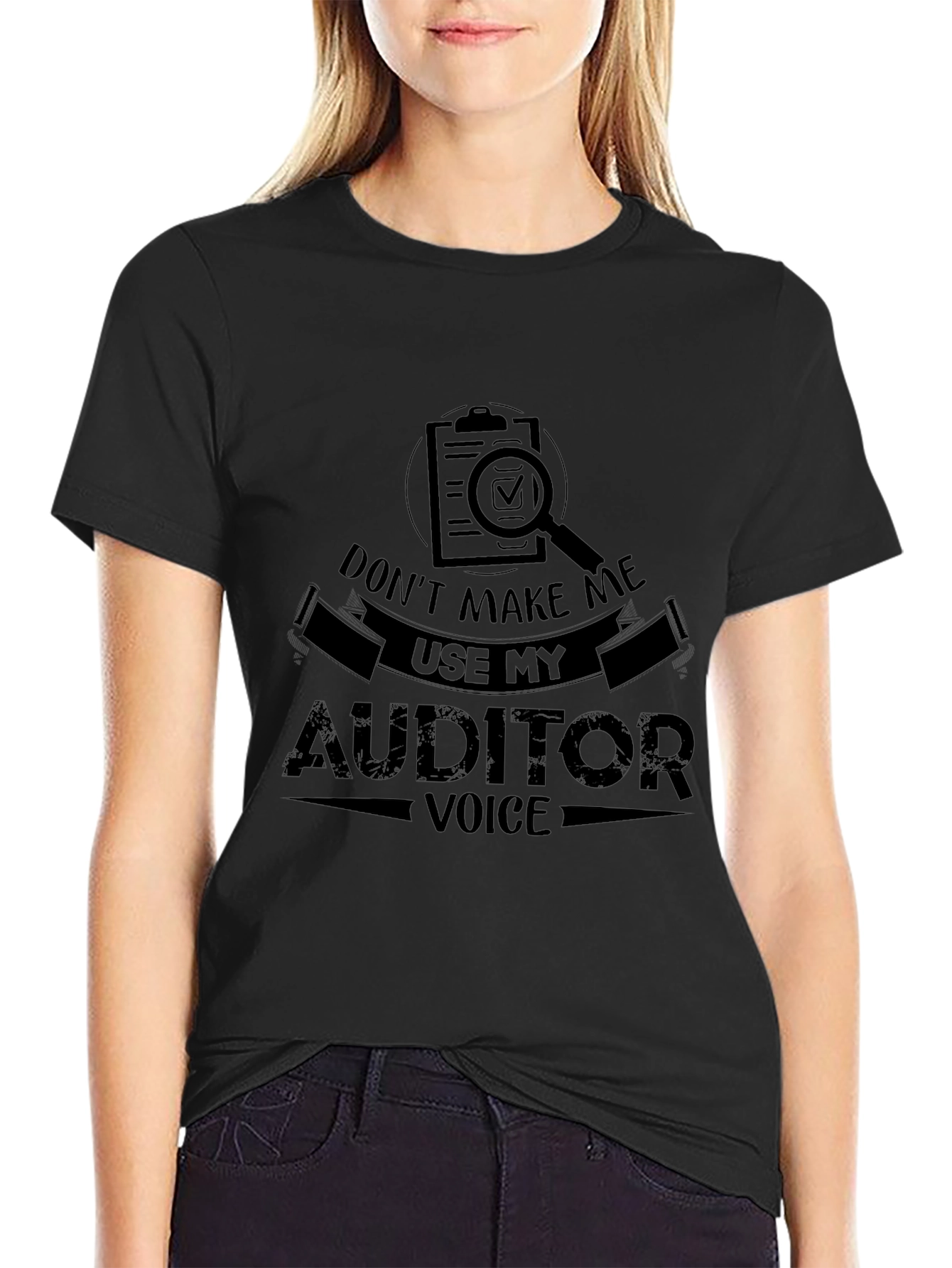 Auditor Voice Graphic Tee - Funny Accountant Shirt
