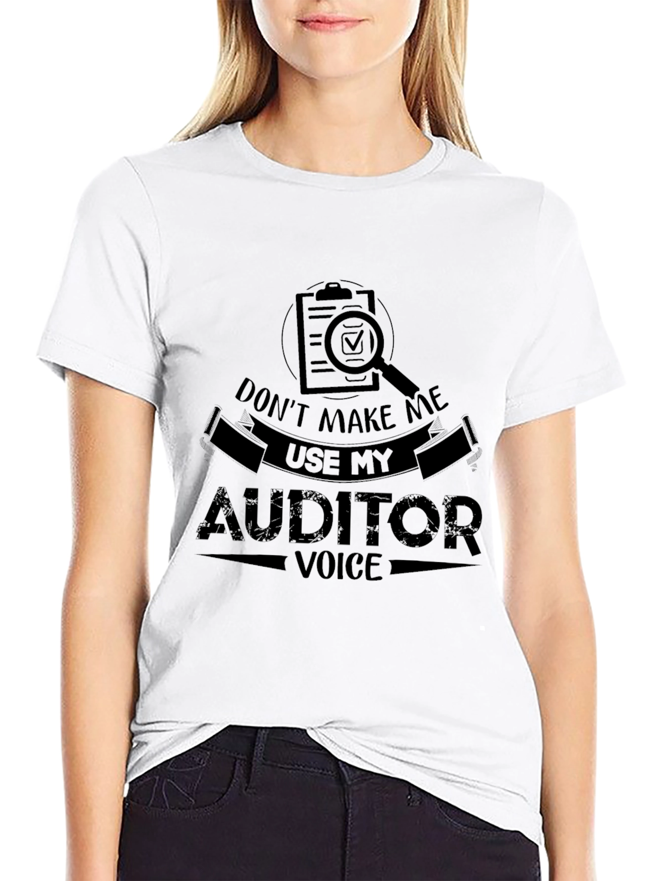 Auditor Voice Graphic Tee - Funny Accountant Shirt