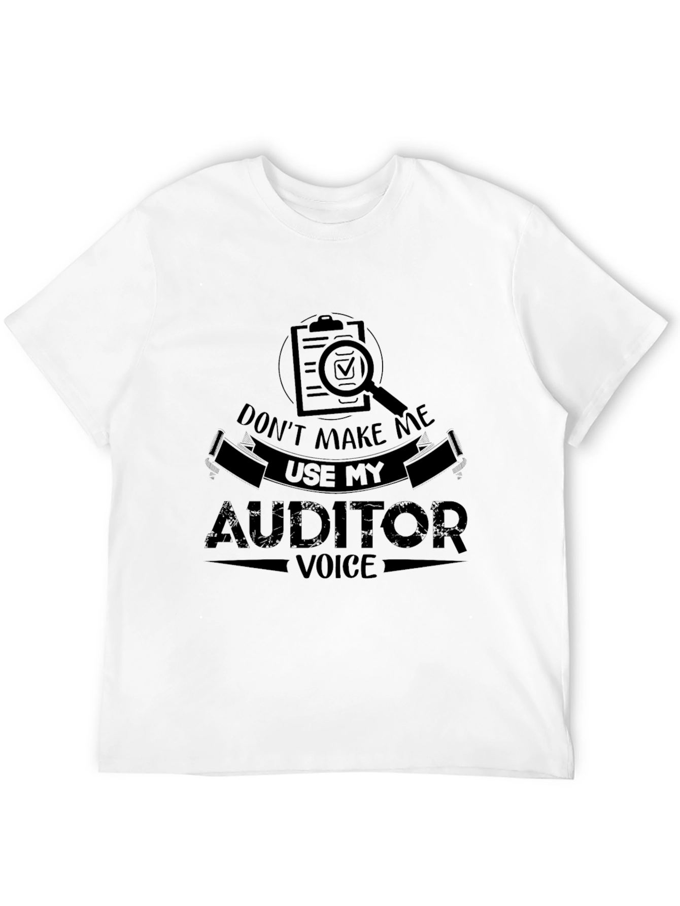 Auditor Voice Graphic Tee - Funny Accountant Shirt