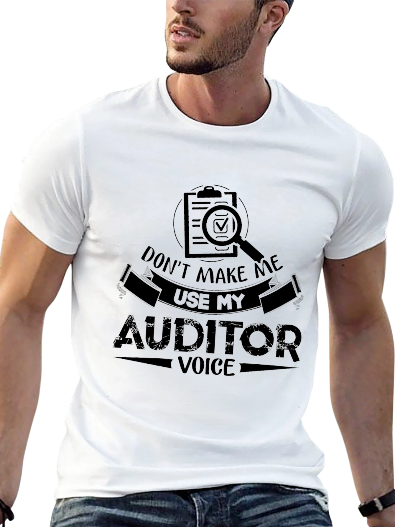 Auditor Voice Graphic Tee - Funny Accountant Shirt