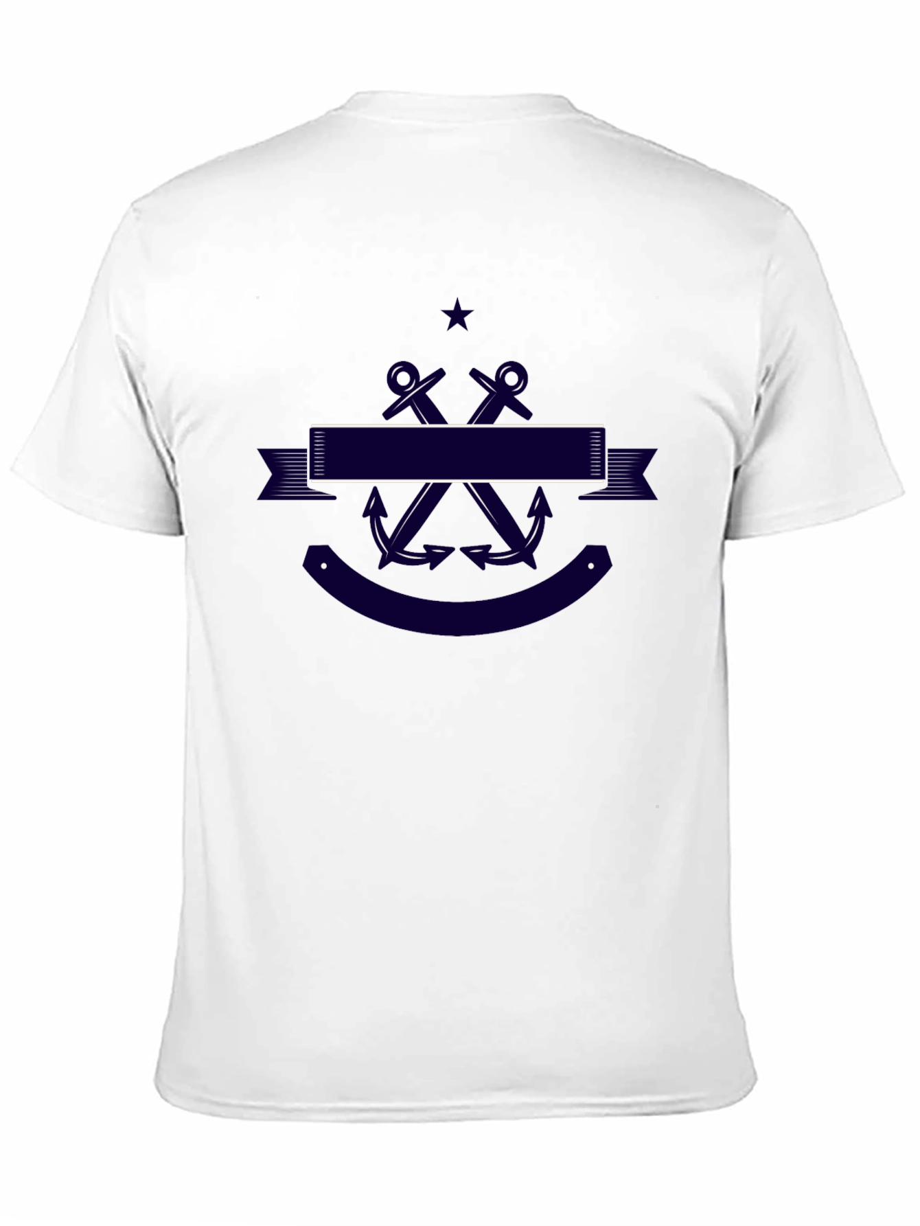 Nautical Anchor T-Shirt - Classic Navy Design