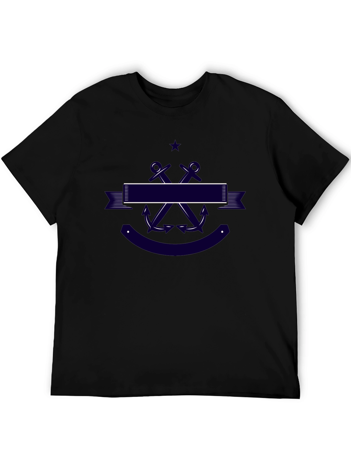 Nautical Anchor T-Shirt - Classic Navy Design