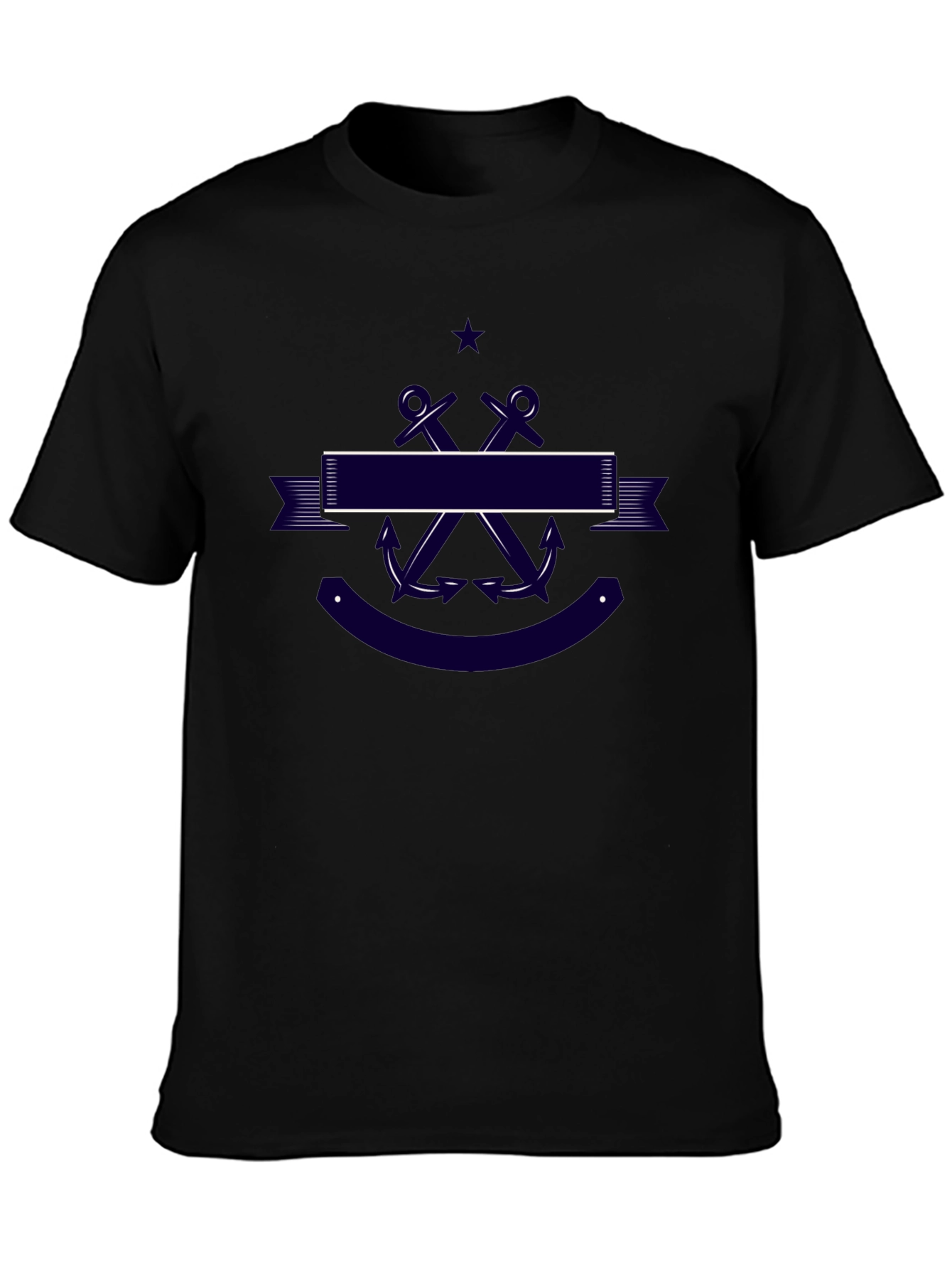 Nautical Anchor T-Shirt - Classic Navy Design