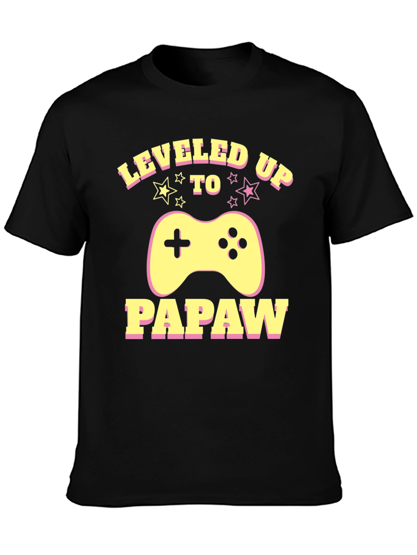Leveled Up to Papaw Gamer T-Shirt