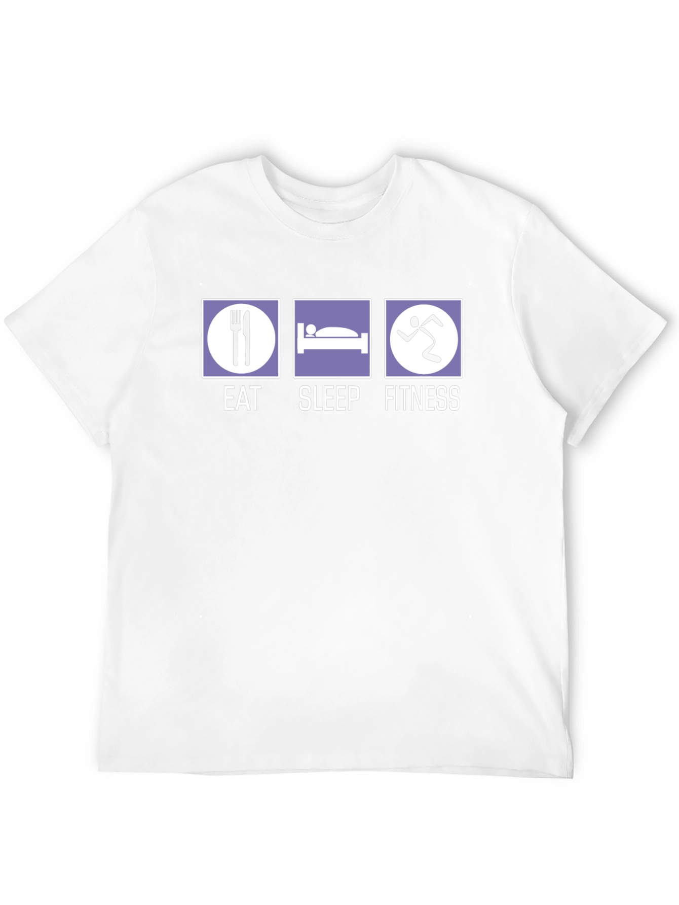 Eat Sleep Fitness Graphic T-Shirt - Black