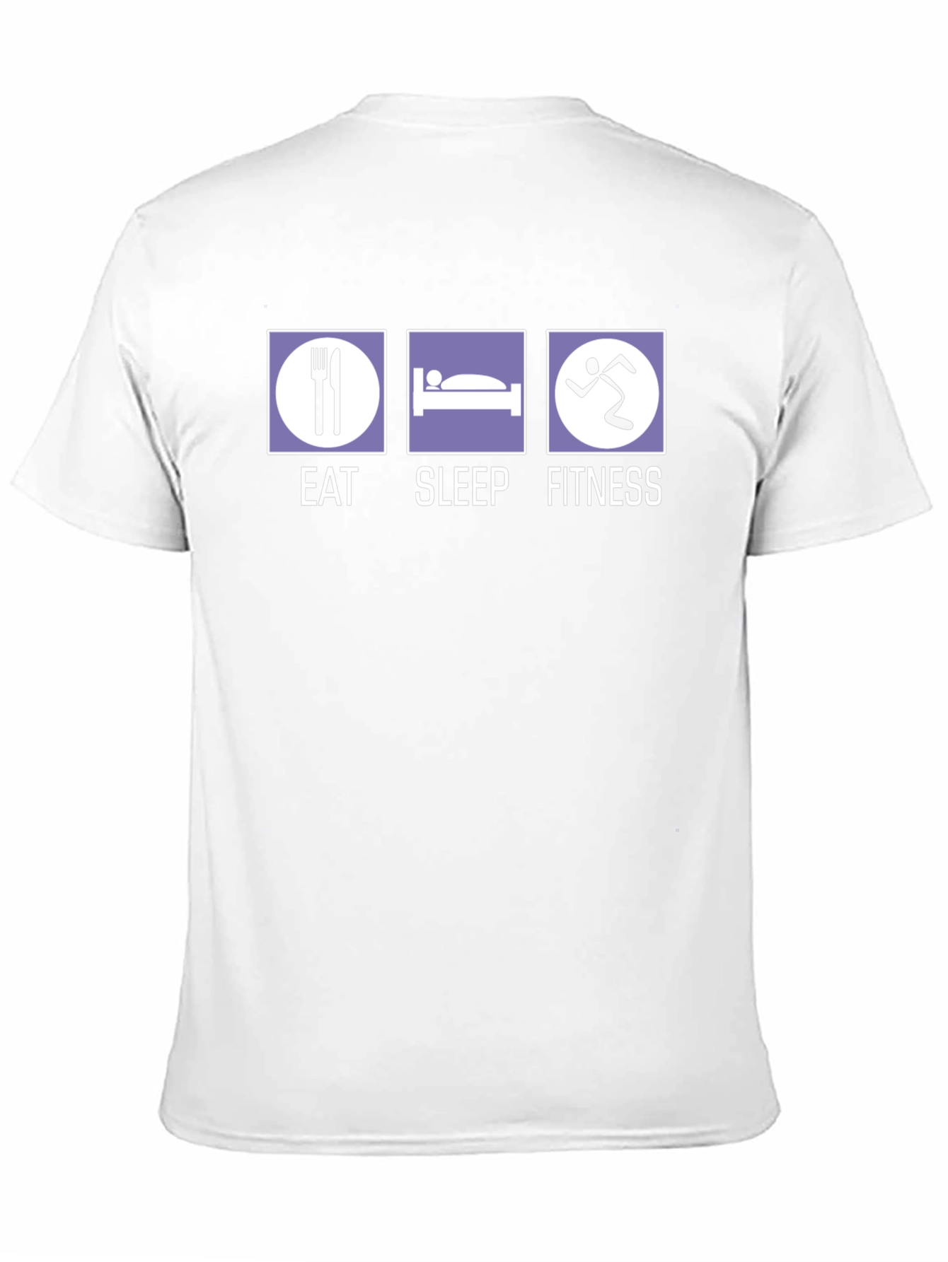 Eat Sleep Fitness Graphic T-Shirt - Black