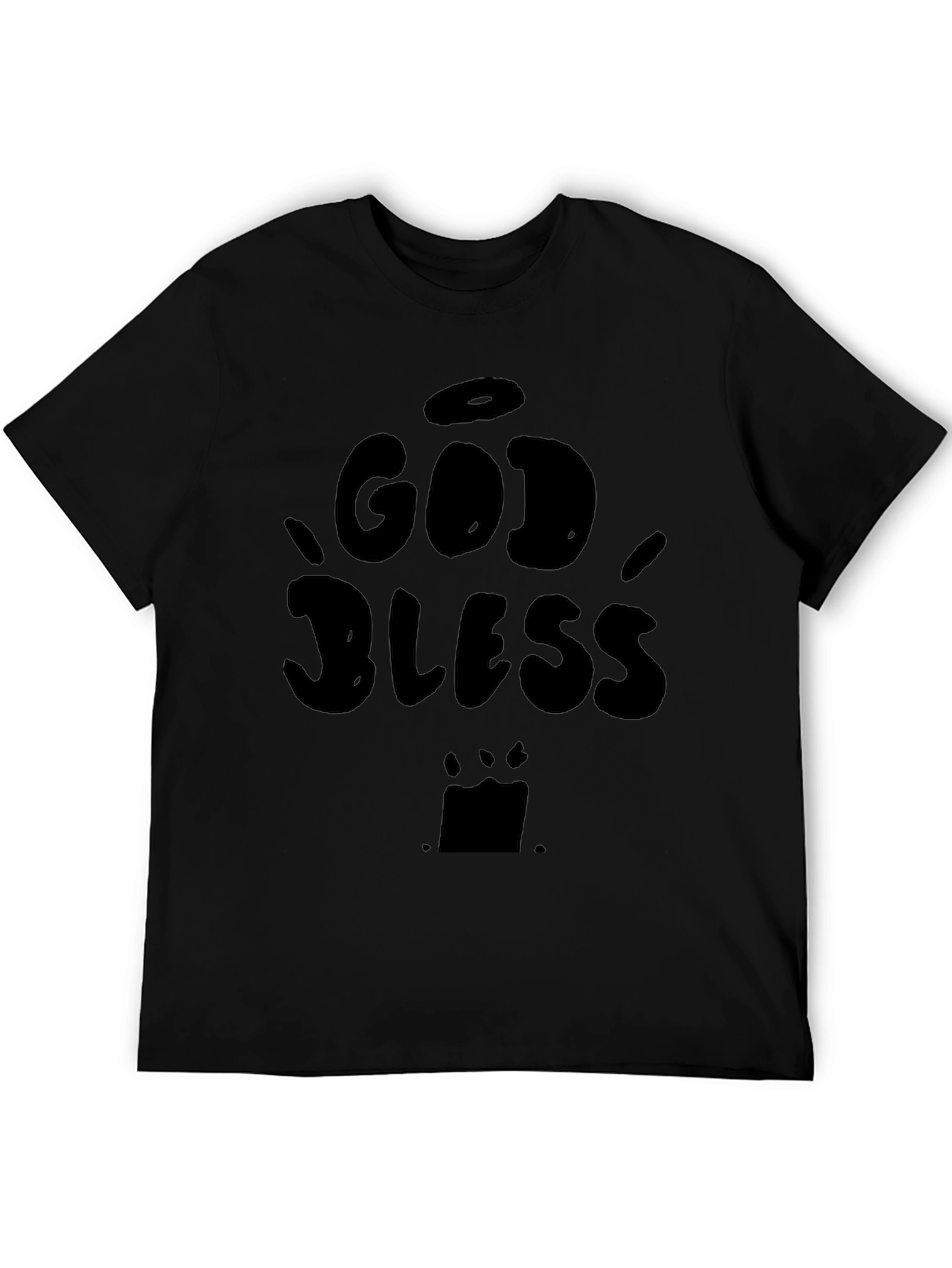 God Bless Graphic Tee - Classic Black