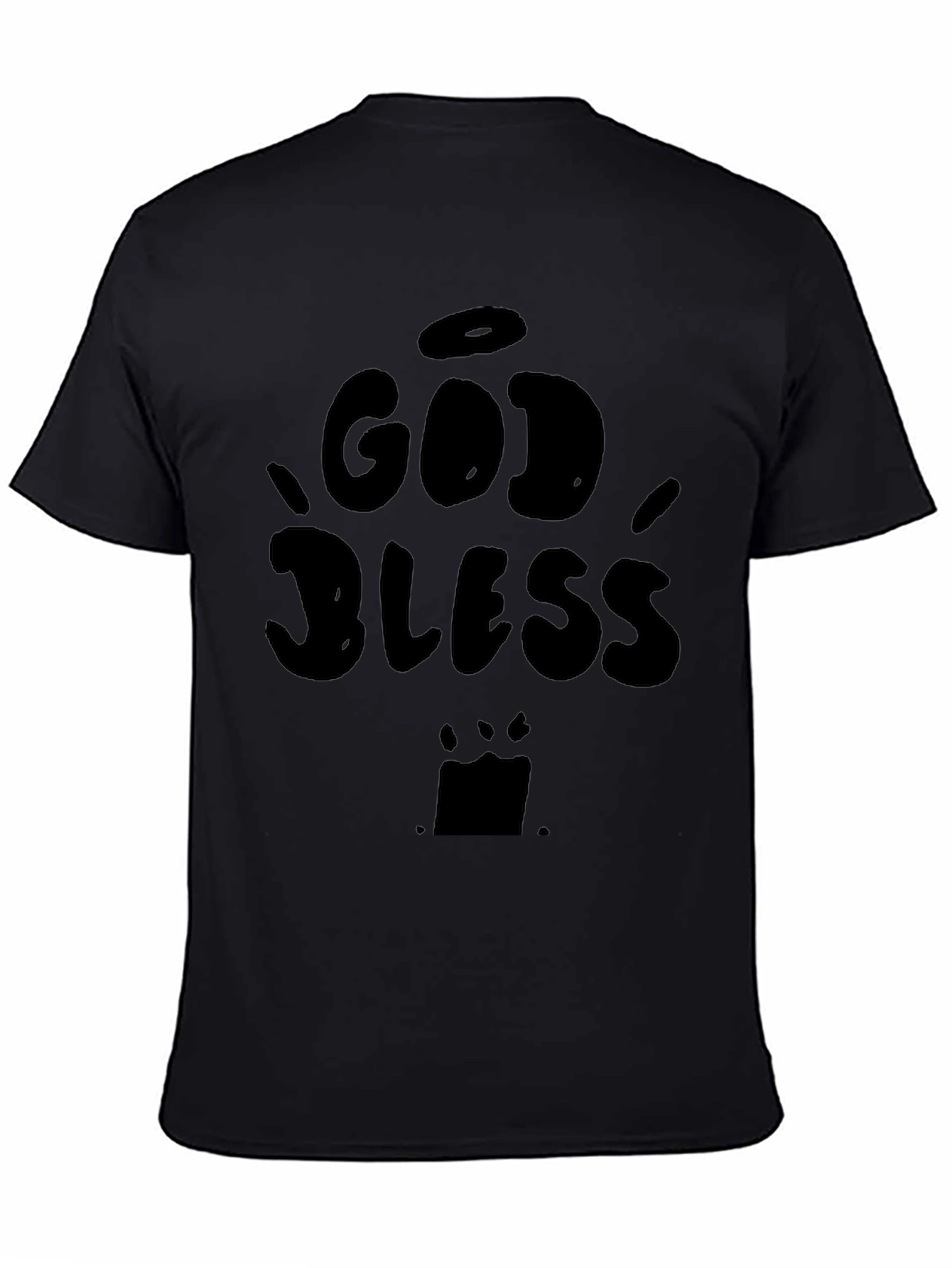 God Bless Graphic Tee - Classic Black